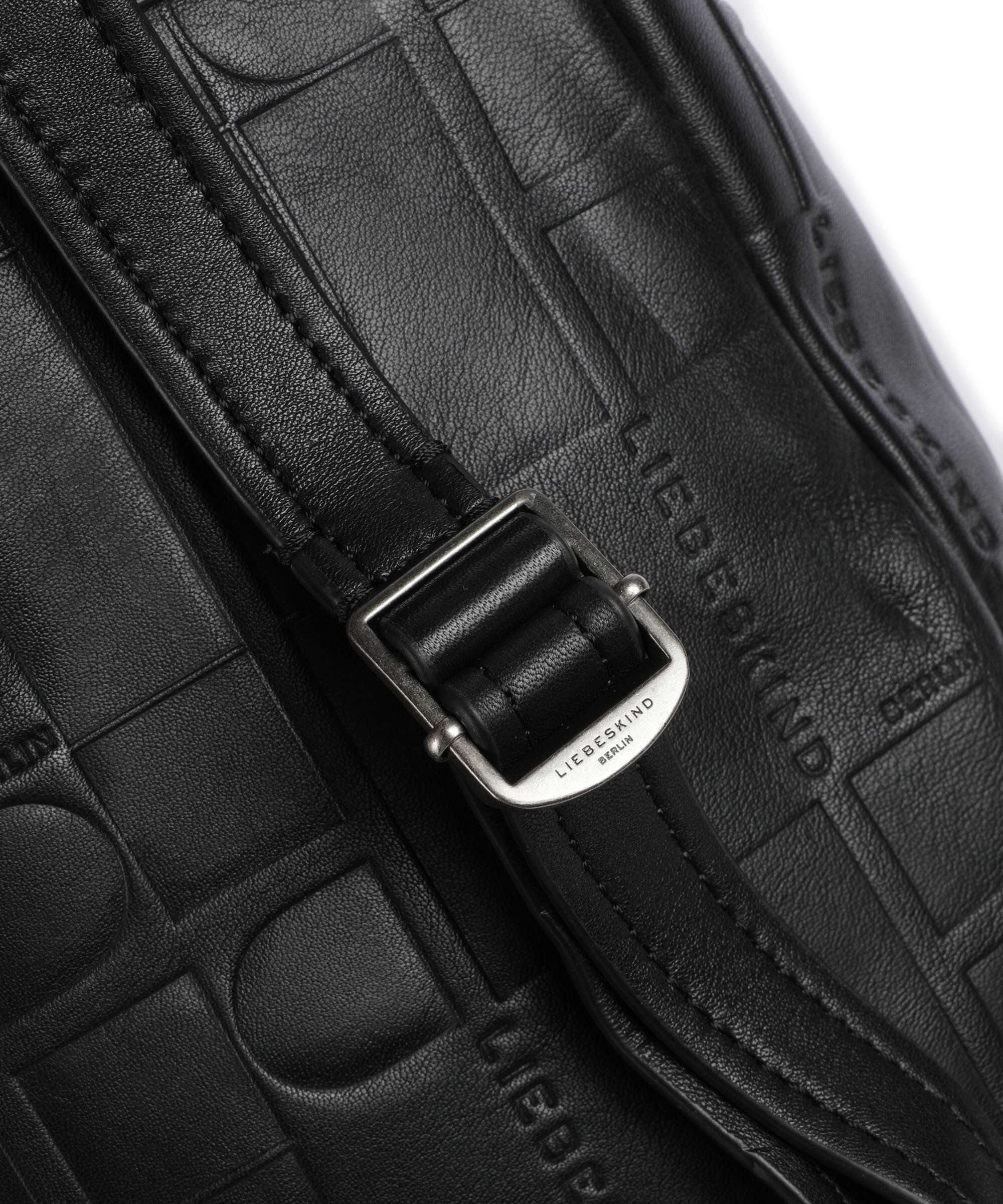 Liebeskind Hera Monogram Sheep Natural M Backpack black