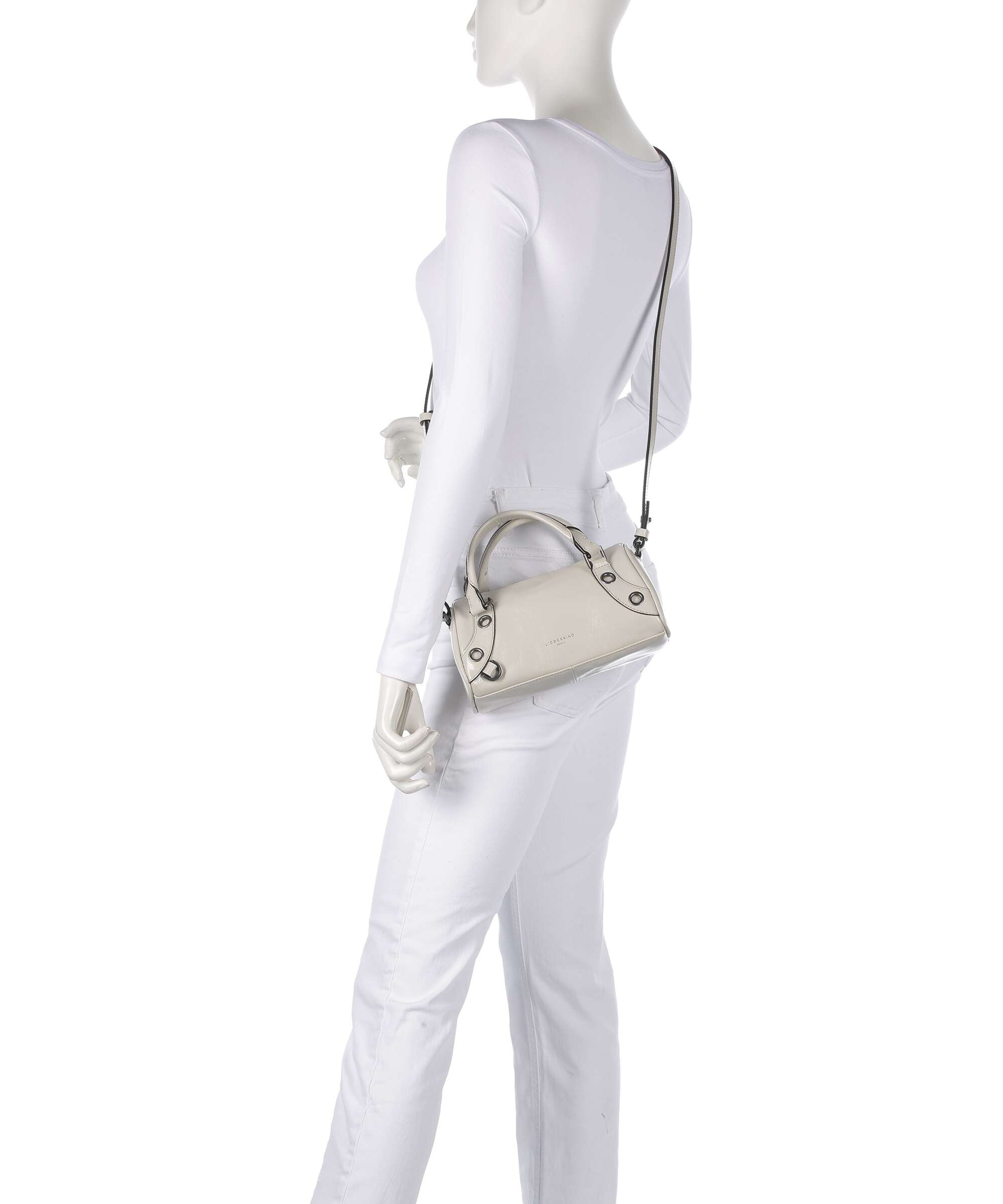 Liebeskind Nika Lack Distressed S Handbag milk