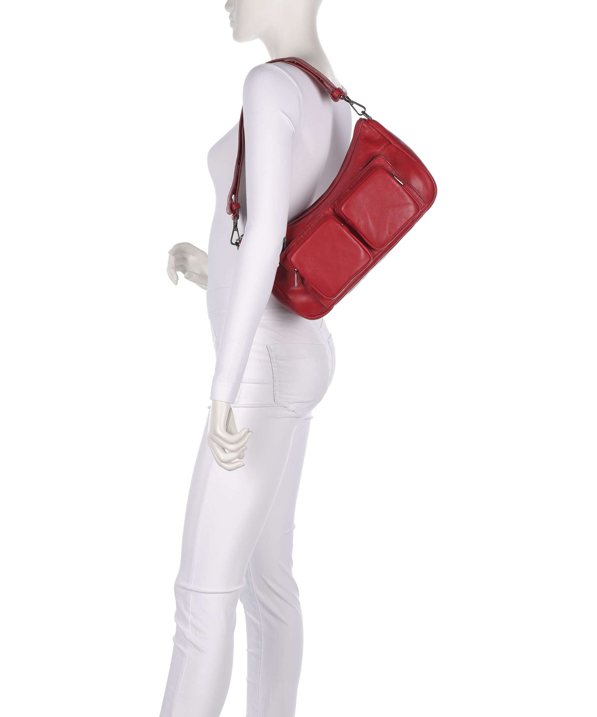 Liebeskind Maia Sheep Natural M Shoulder bag true red