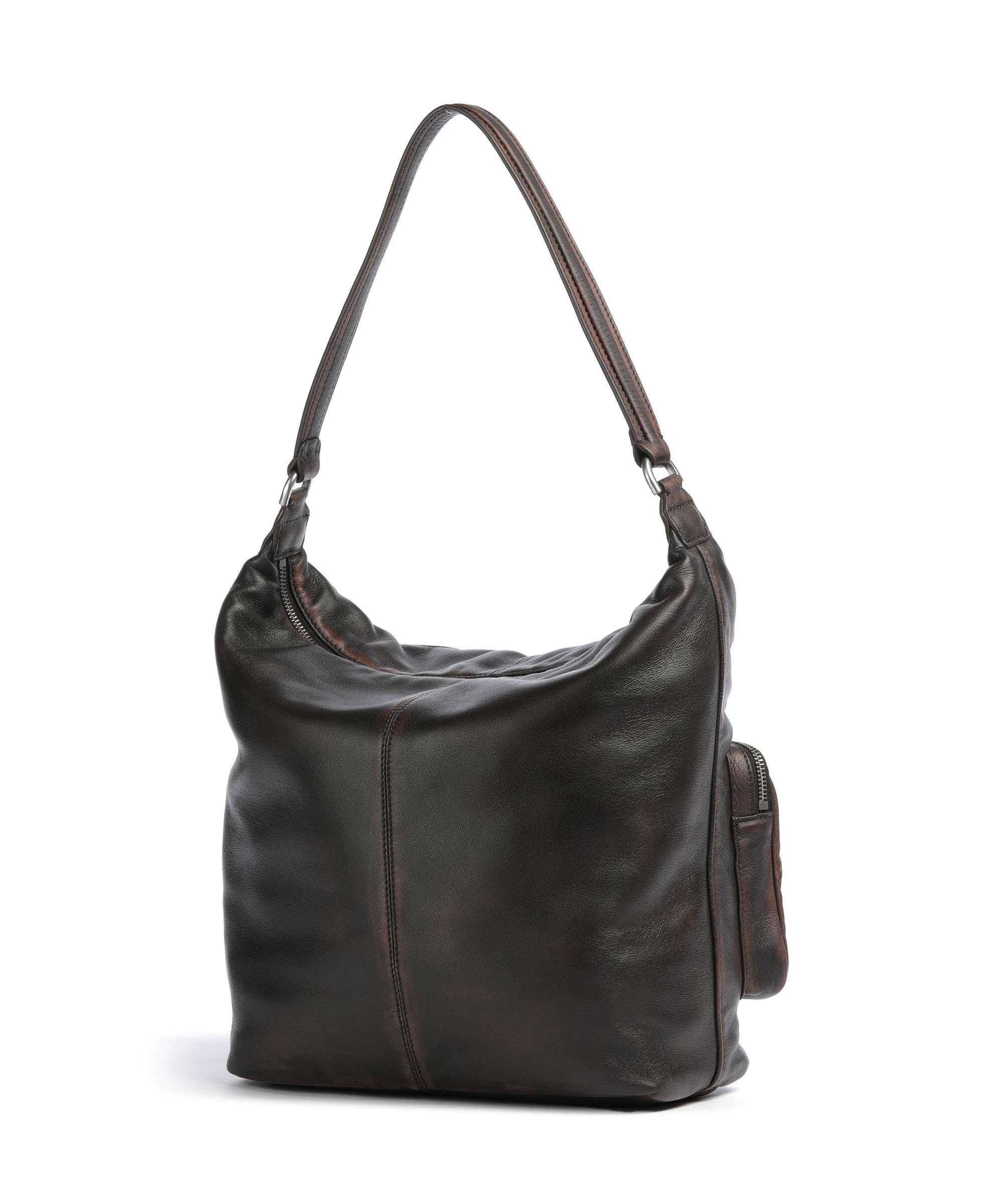 Liebeskind Andrea Lamb Snowcem M Hobo bag roasted coconut