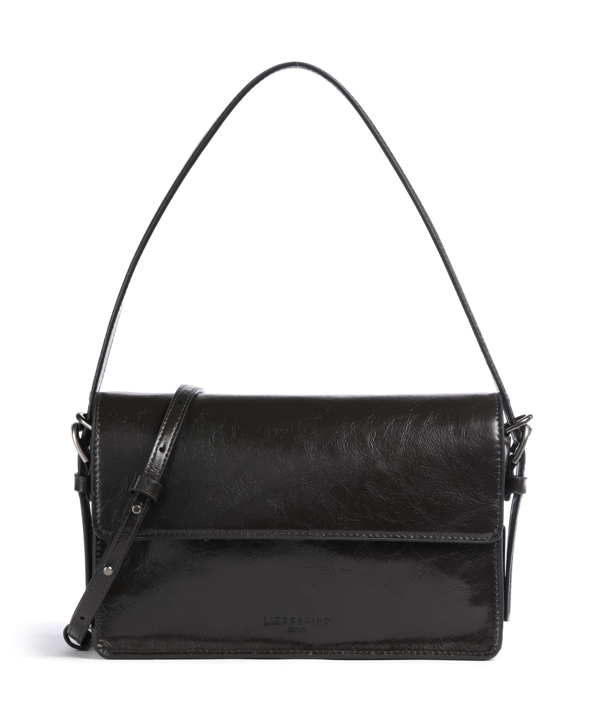 Liebeskind Audrey Recycled Lack Distressed S Shoulder bag deep soil
