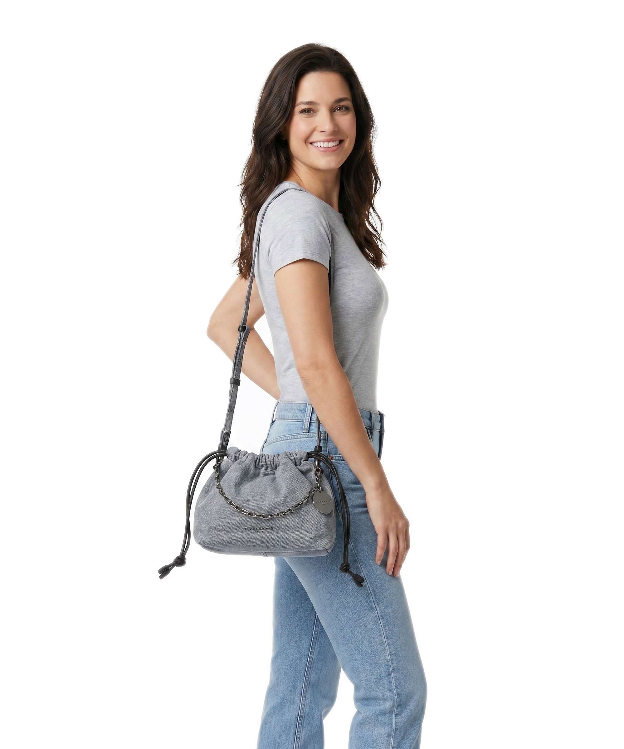 Liebeskind Lya II Denim S Bucket bag blue denim