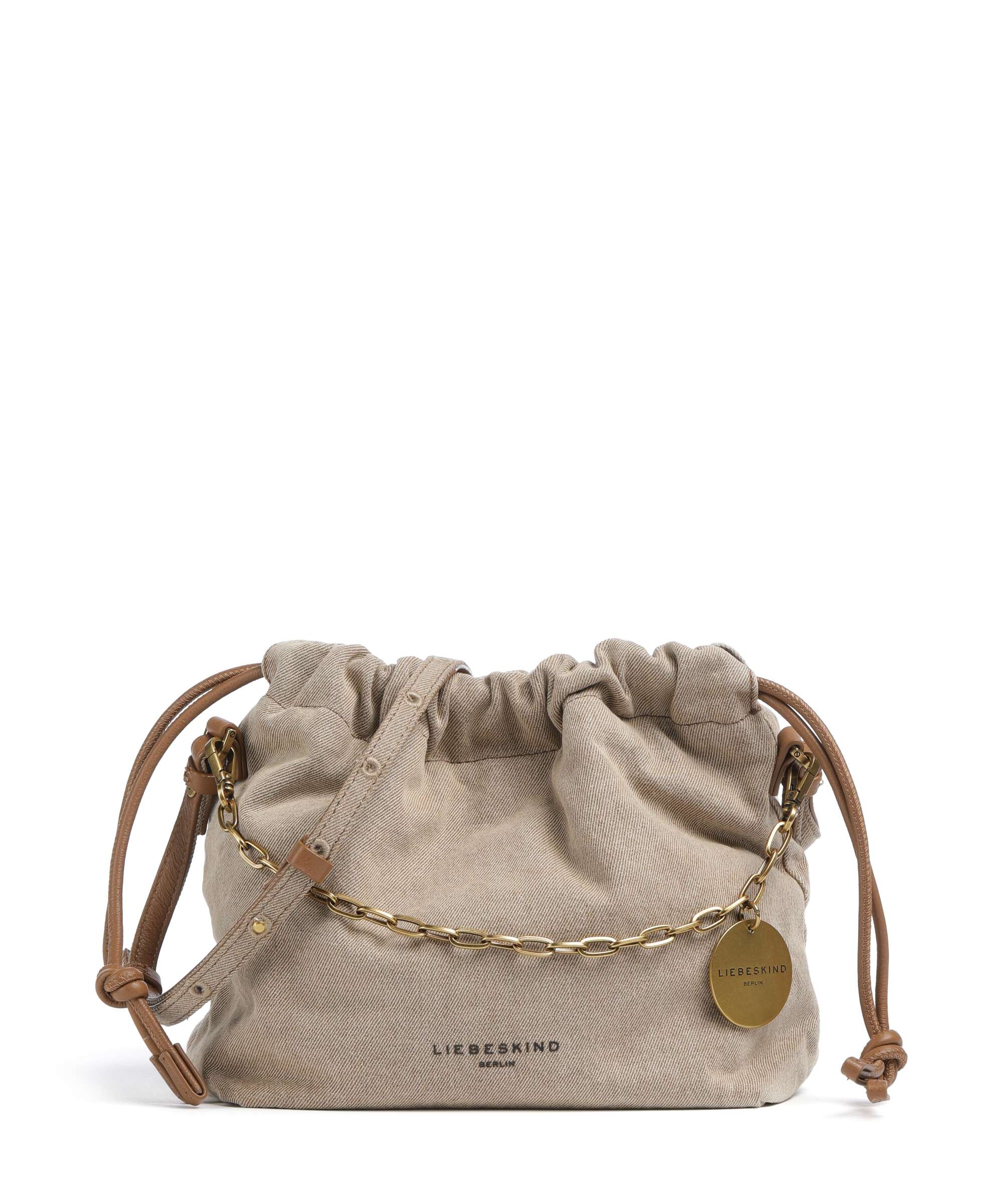 Liebeskind Lya II Denim S Bucket bag beige