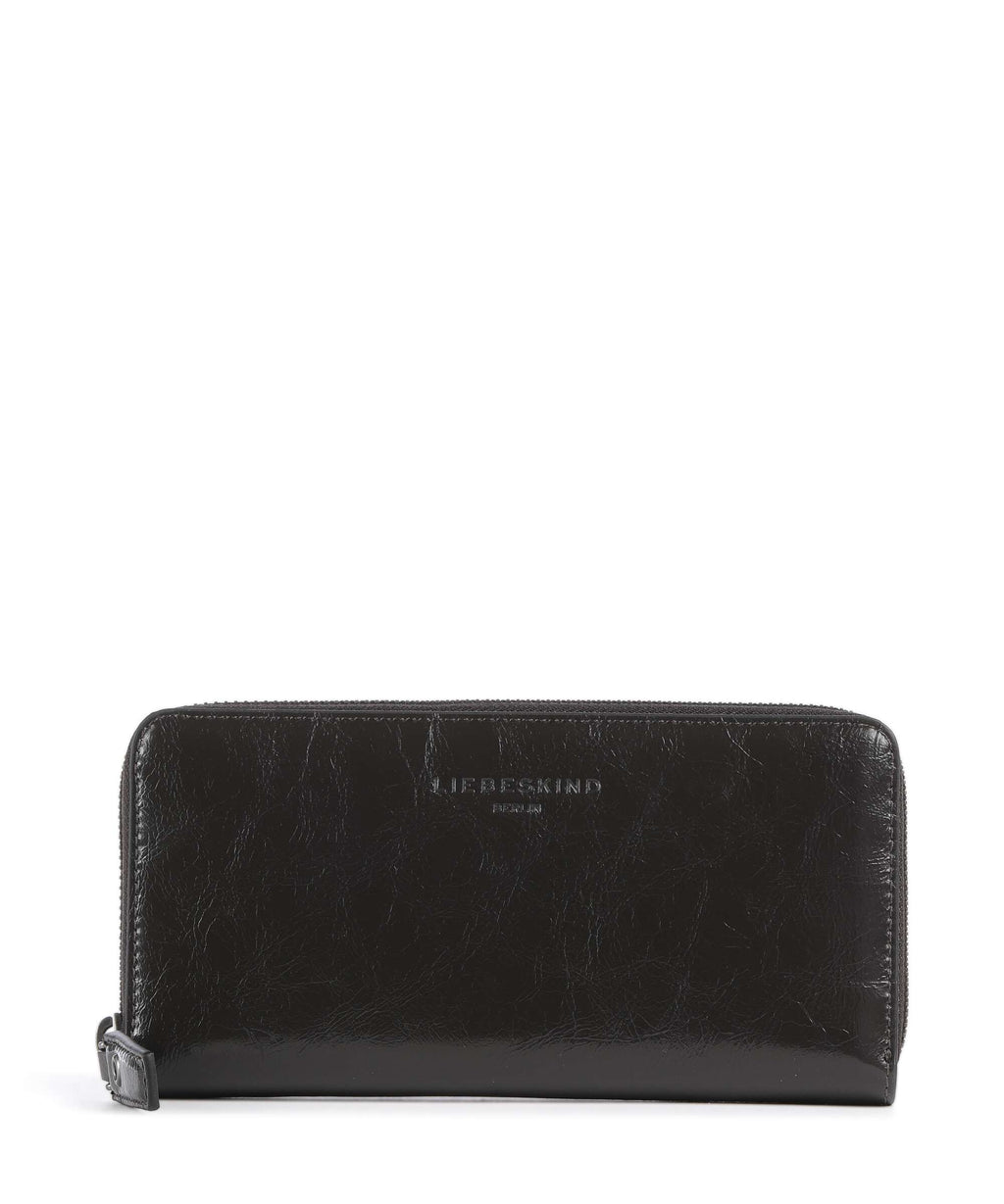 Liebeskind Sally Audrey Recycled Lack Distressed Wallet deep soil