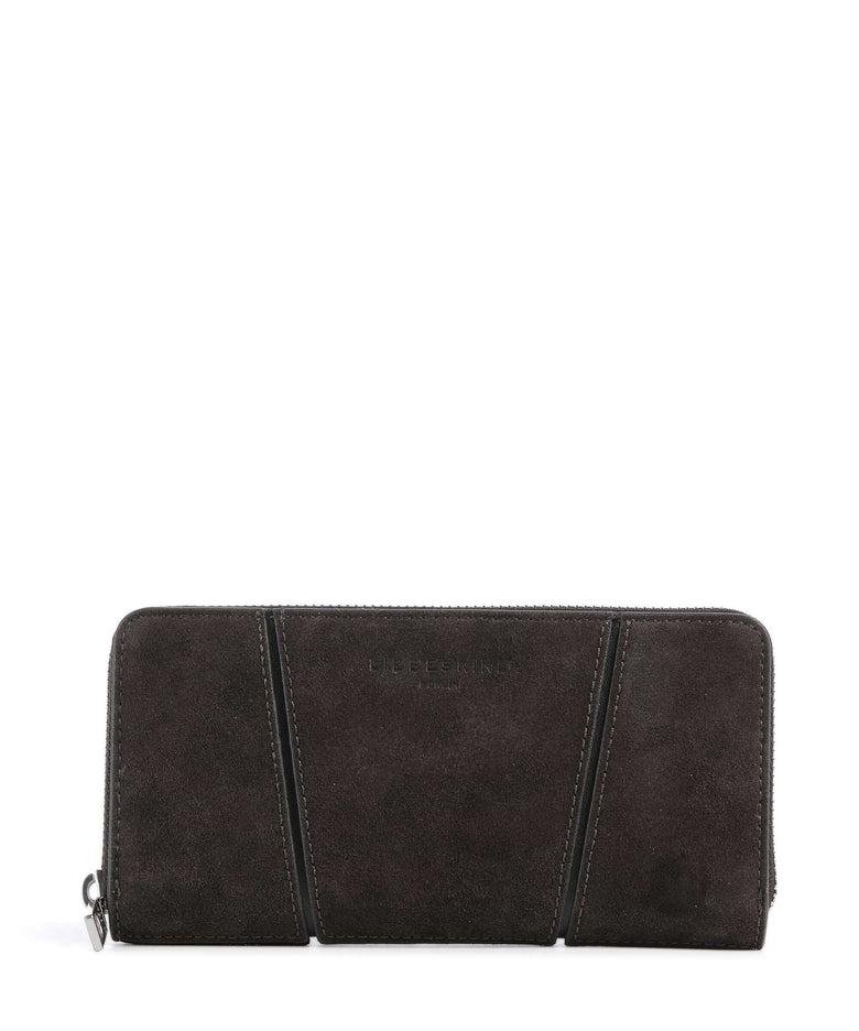 Liebeskind Una Gigi Recycled Suede L Wallet deep soil