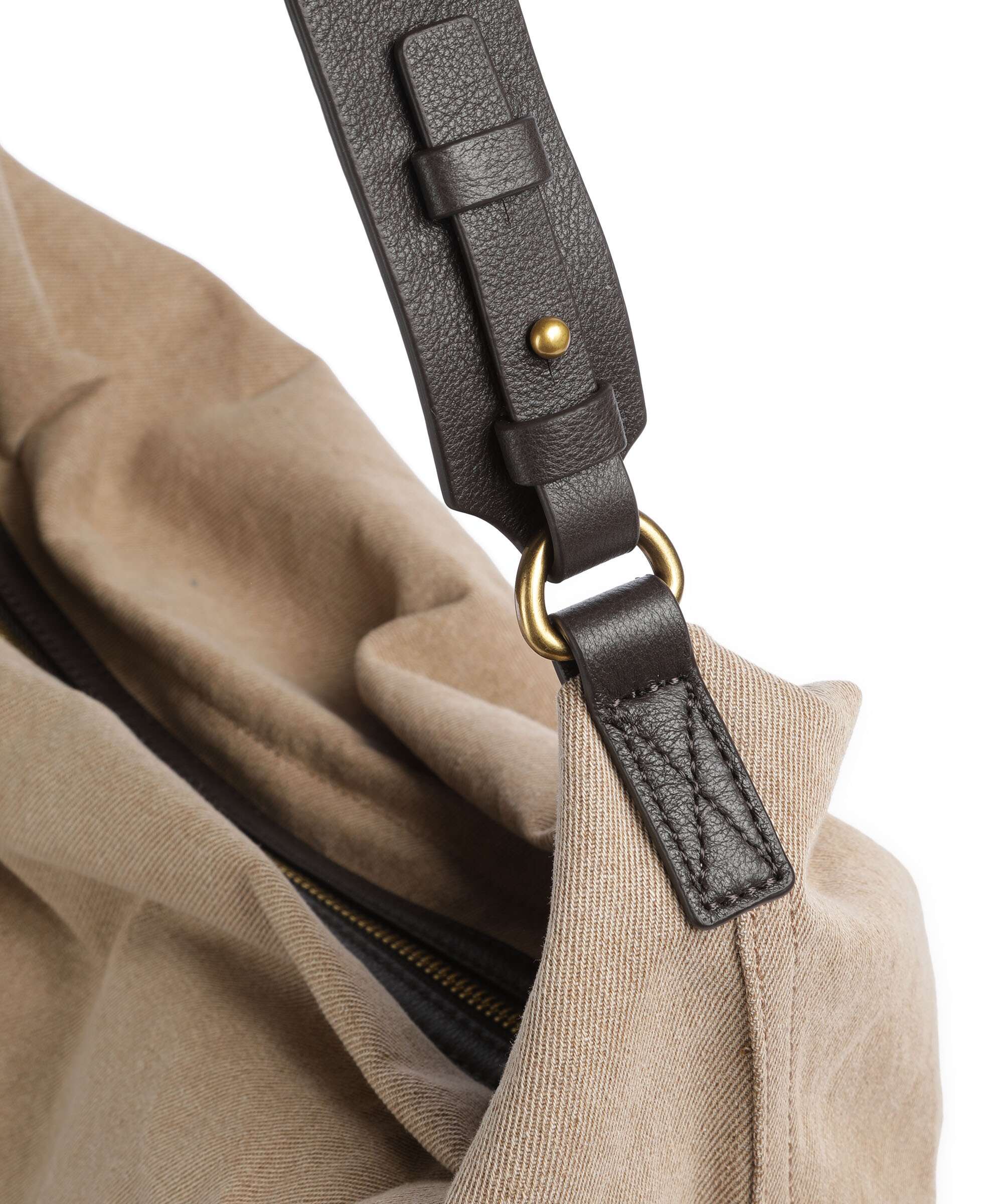 Liebeskind Clea Denim Hobo bag beige