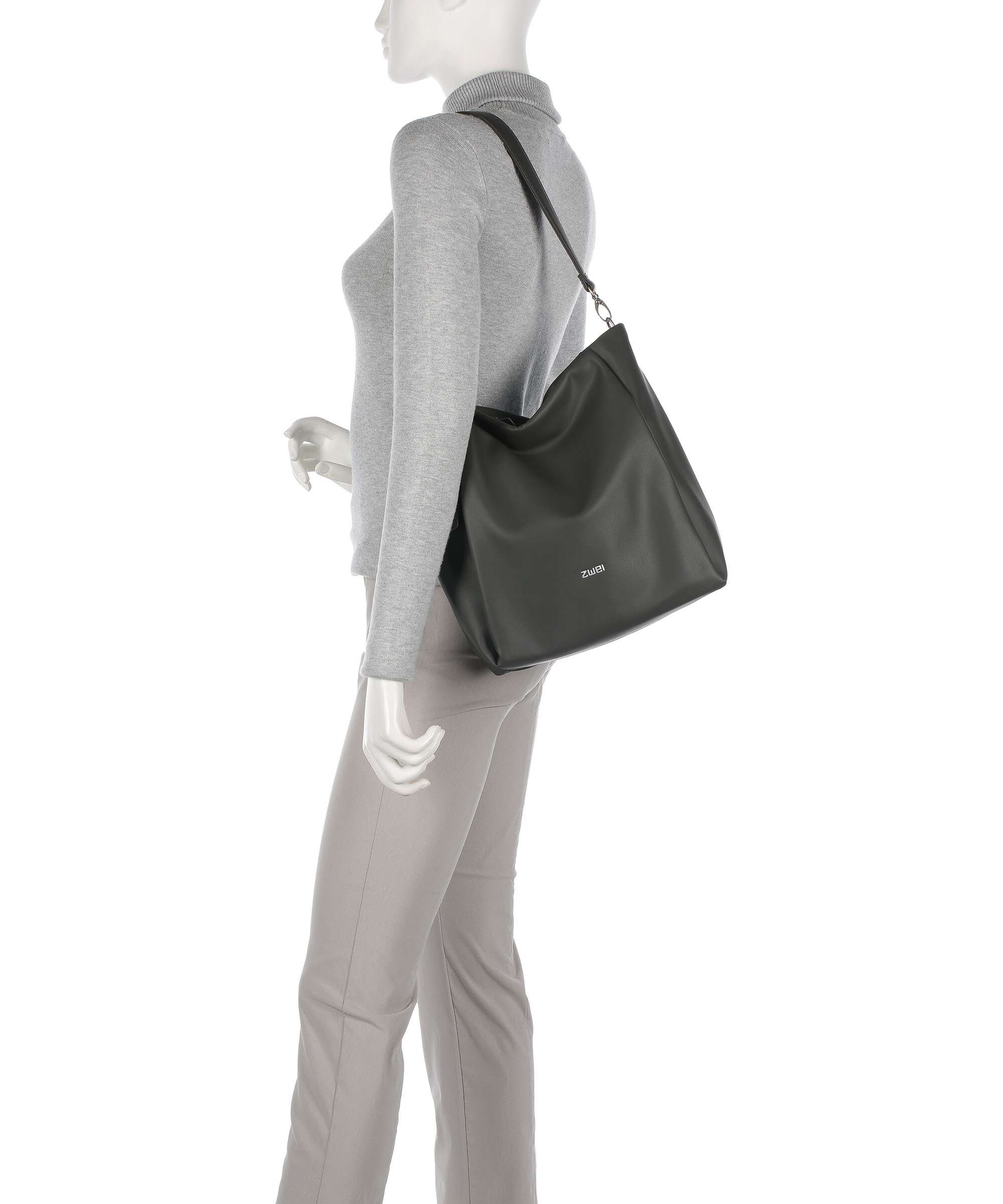 Zwei Yuna YU120 Hobo bag stone