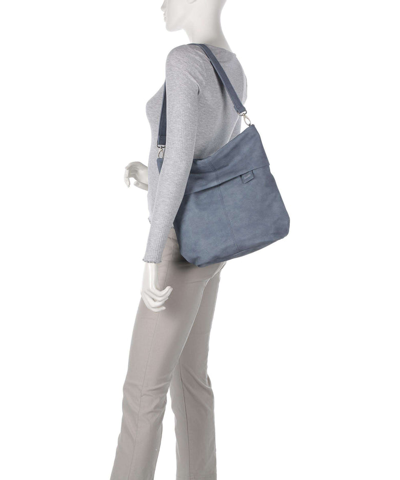 Zwei Mademoiselle.M M12 Hobo bag nubuk sky