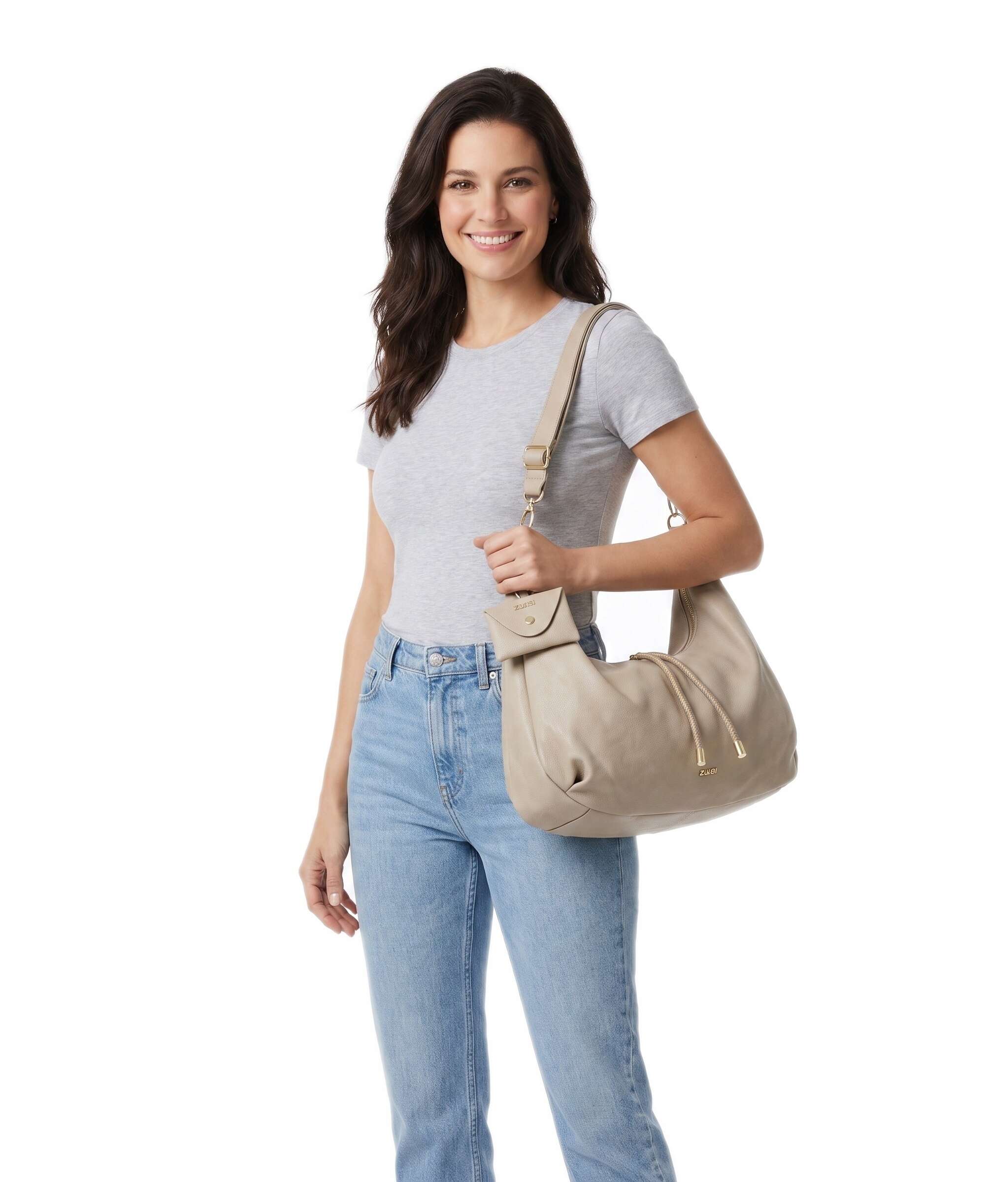 Zwei Lola LO140 Hobo bag sand