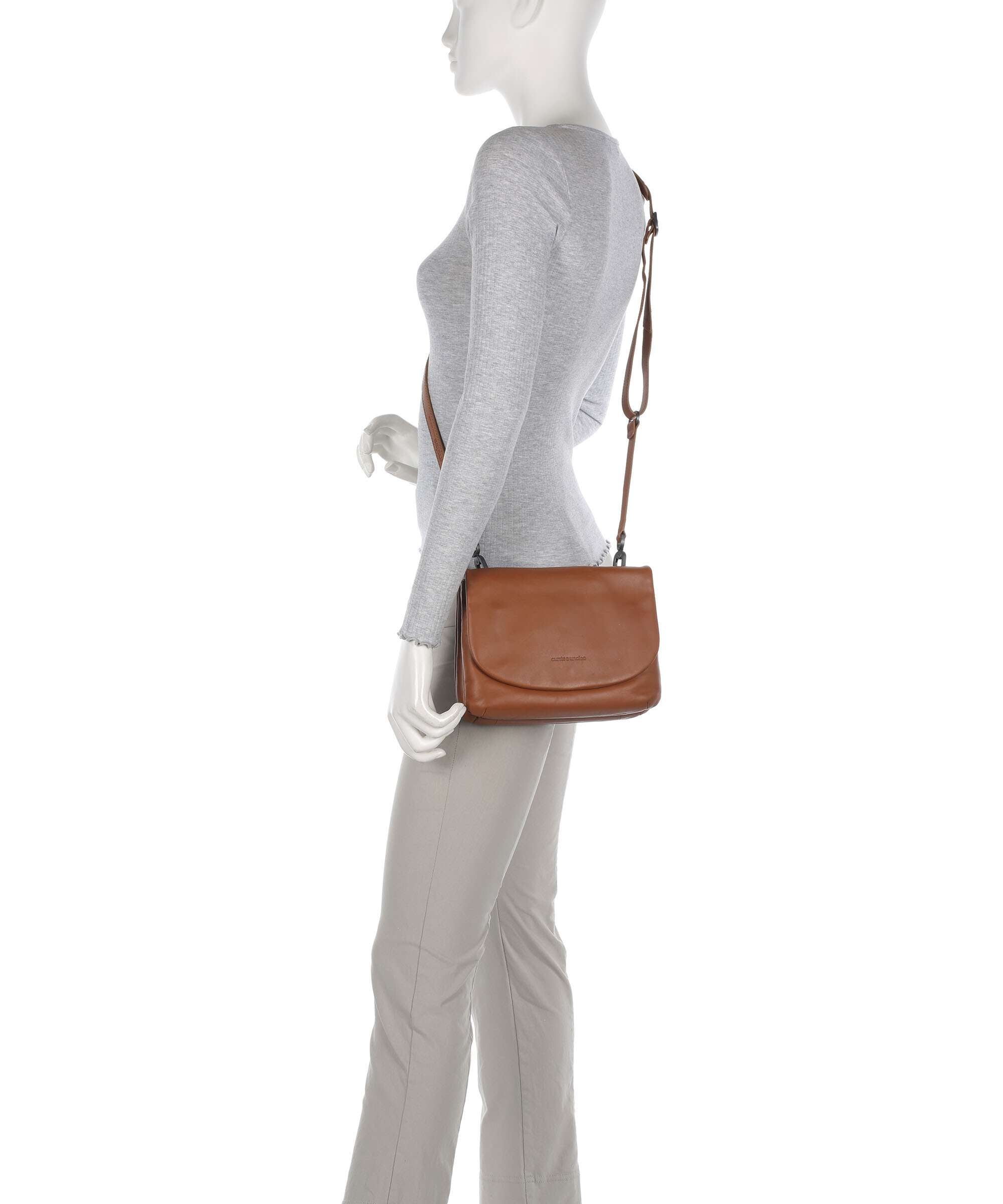 Aunts & Uncles Jamie's Orchard Pepino Crossbody bag cognac