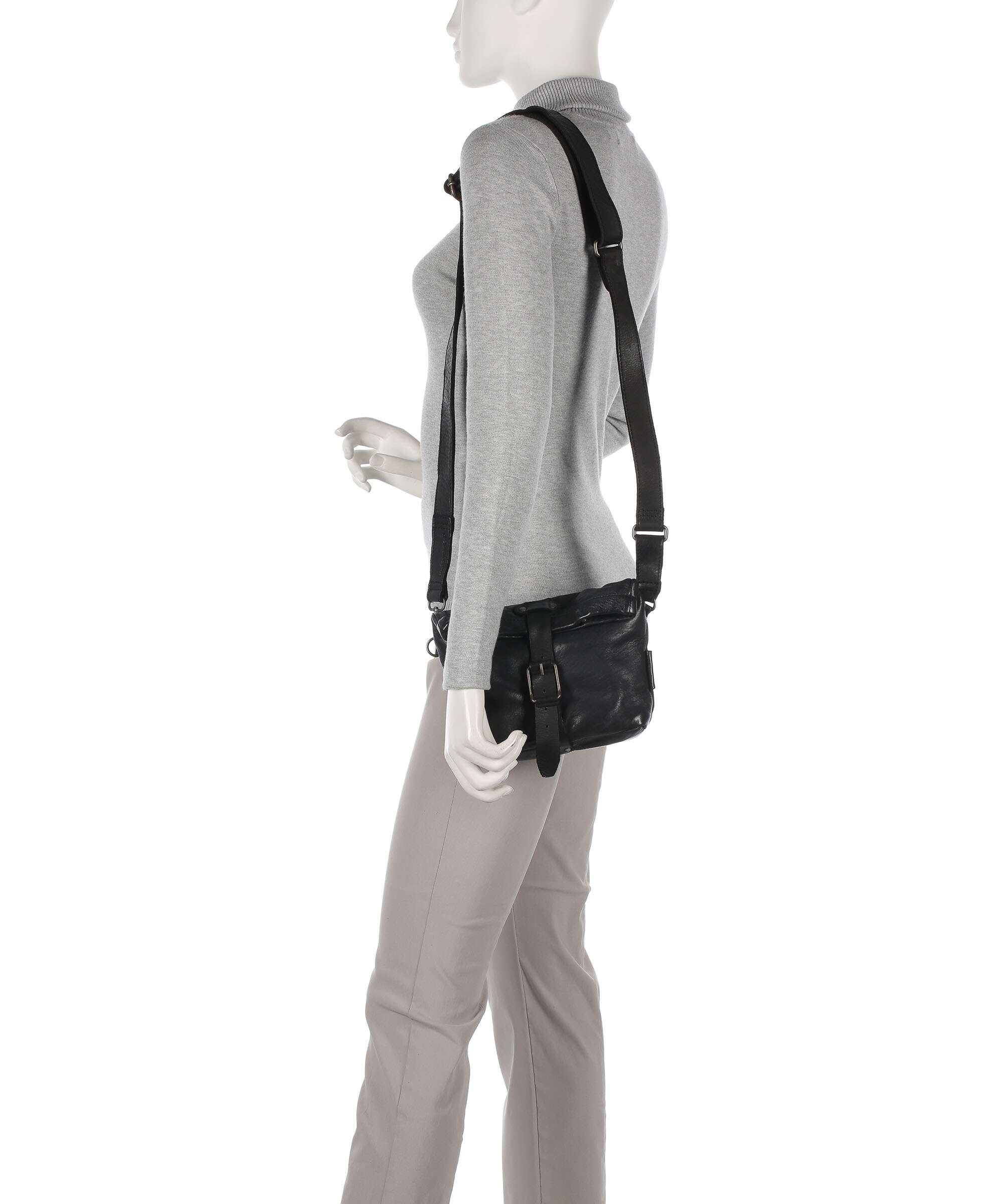 Aunts & Uncles Barbershop Stubble Crossbody bag charcoal black