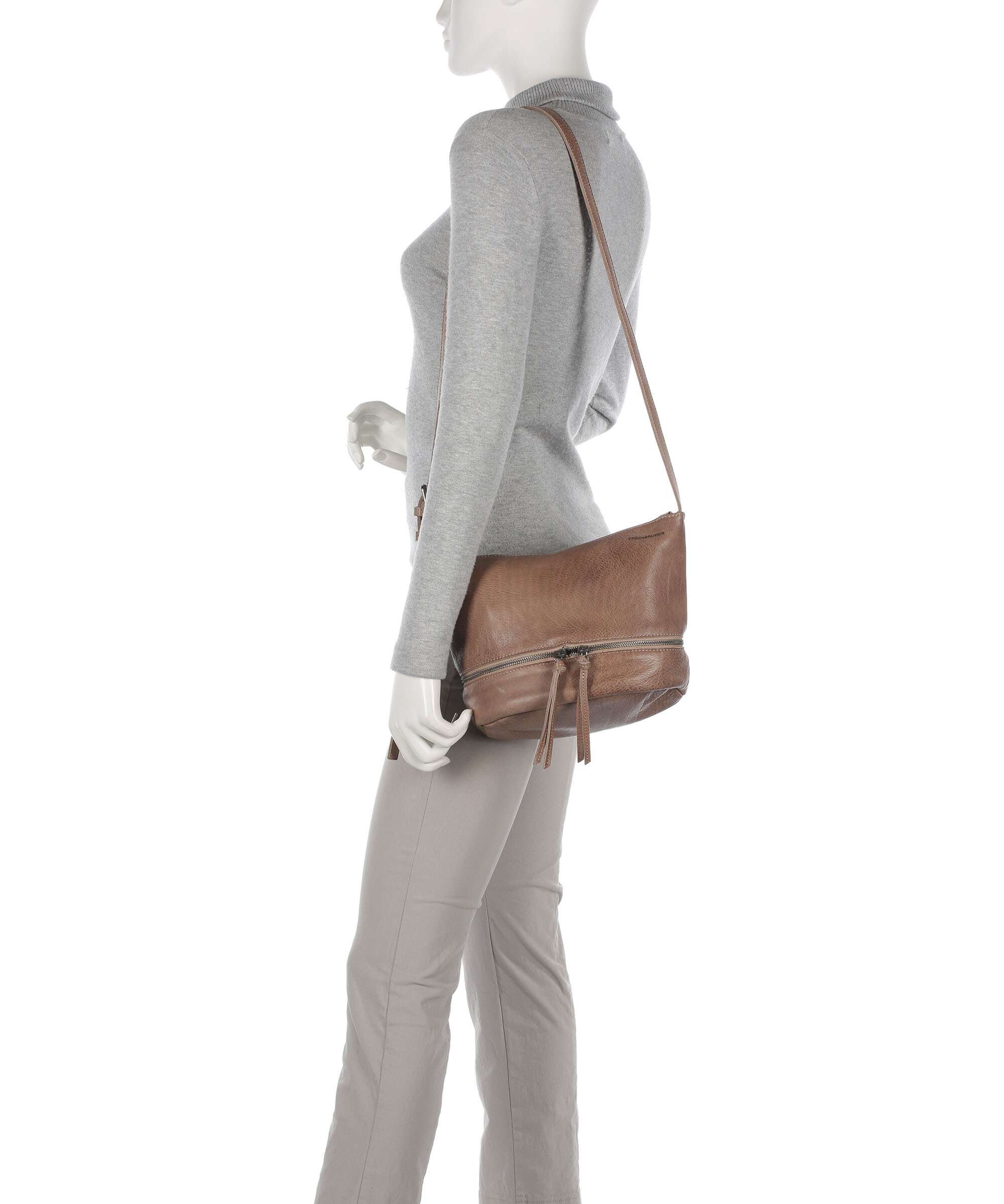 FredsBruder Run-Around Crossbody bag powder taupe