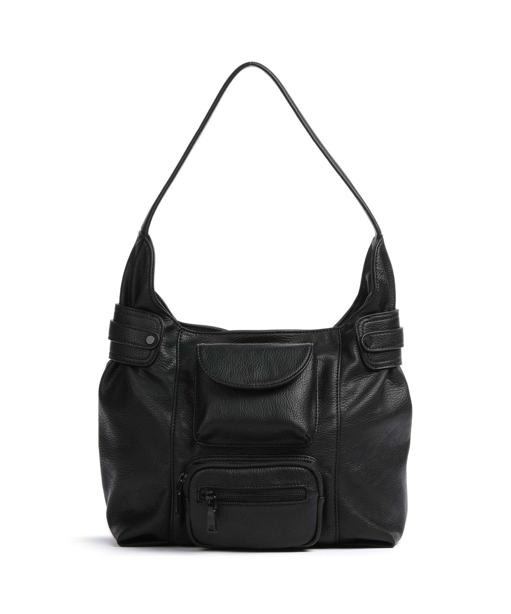 FredsBruder Deep Dark Hobo bag black