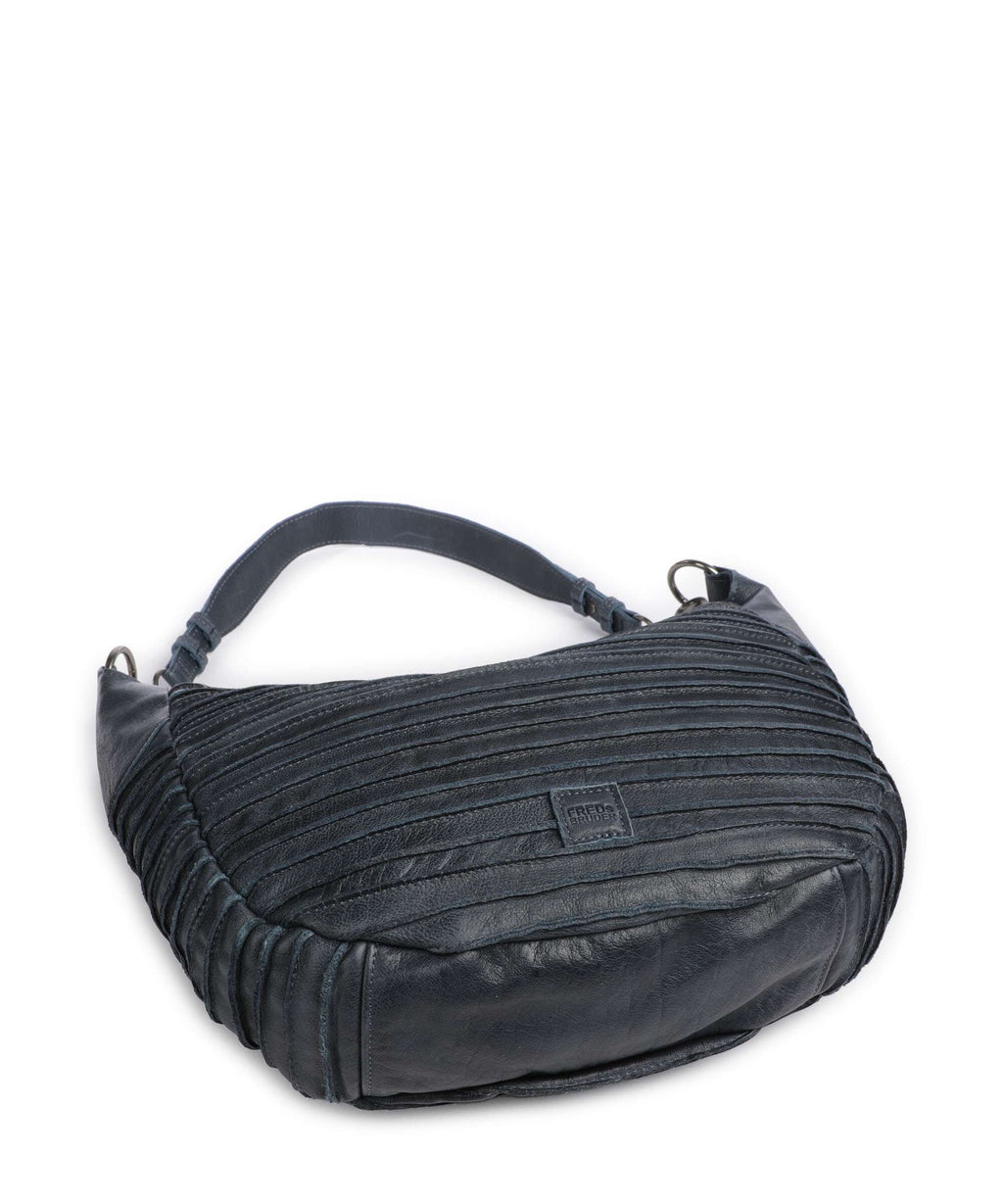 FredsBruder Riffel Flowow Hobo bag dusty blue