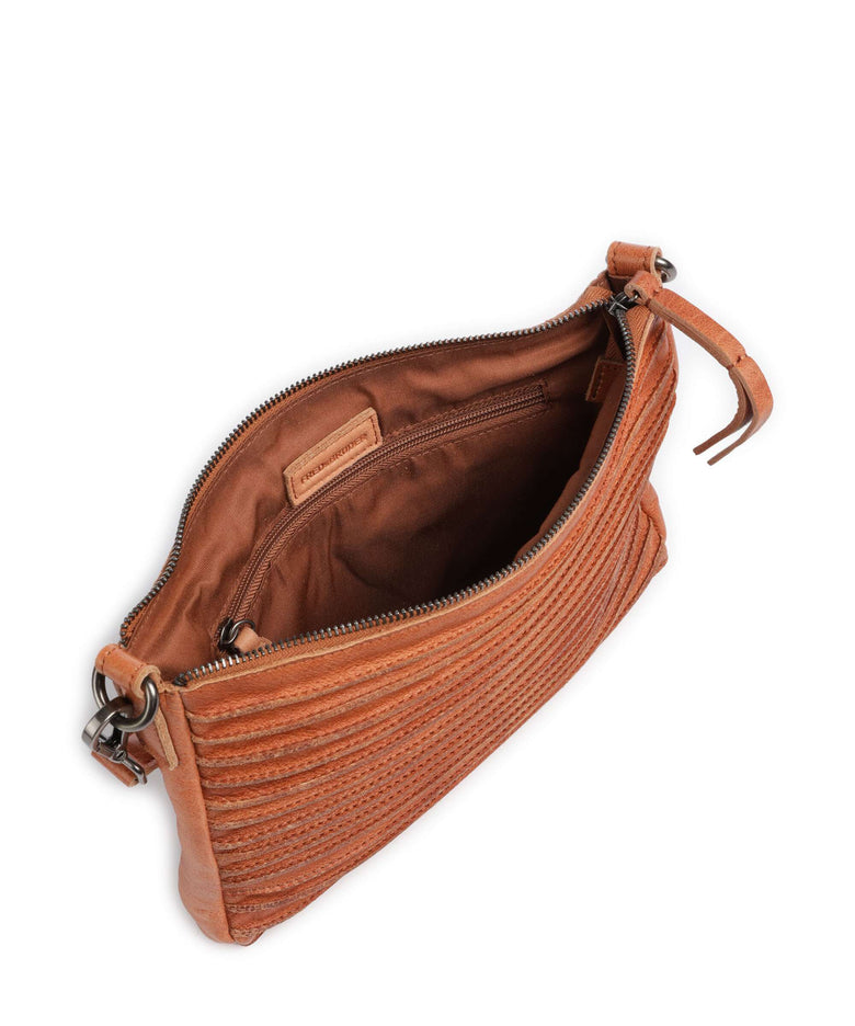 FredsBruder Bestseller Riffel Hobo bag dark caramel
