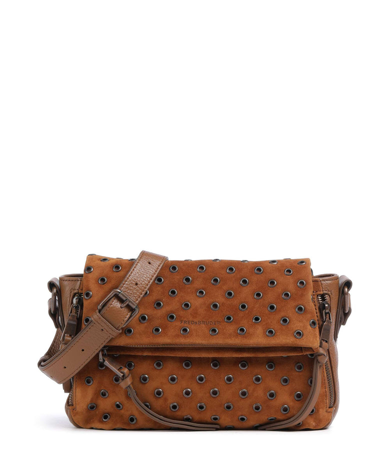 FredsBruder Hey You Rock Crossbody bag dark caramel
