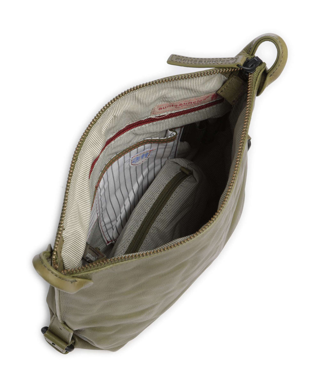 Aunts & Uncles Grandma's Luxury Club Mrs. Raisin Cookie Crossbody bag olive branch