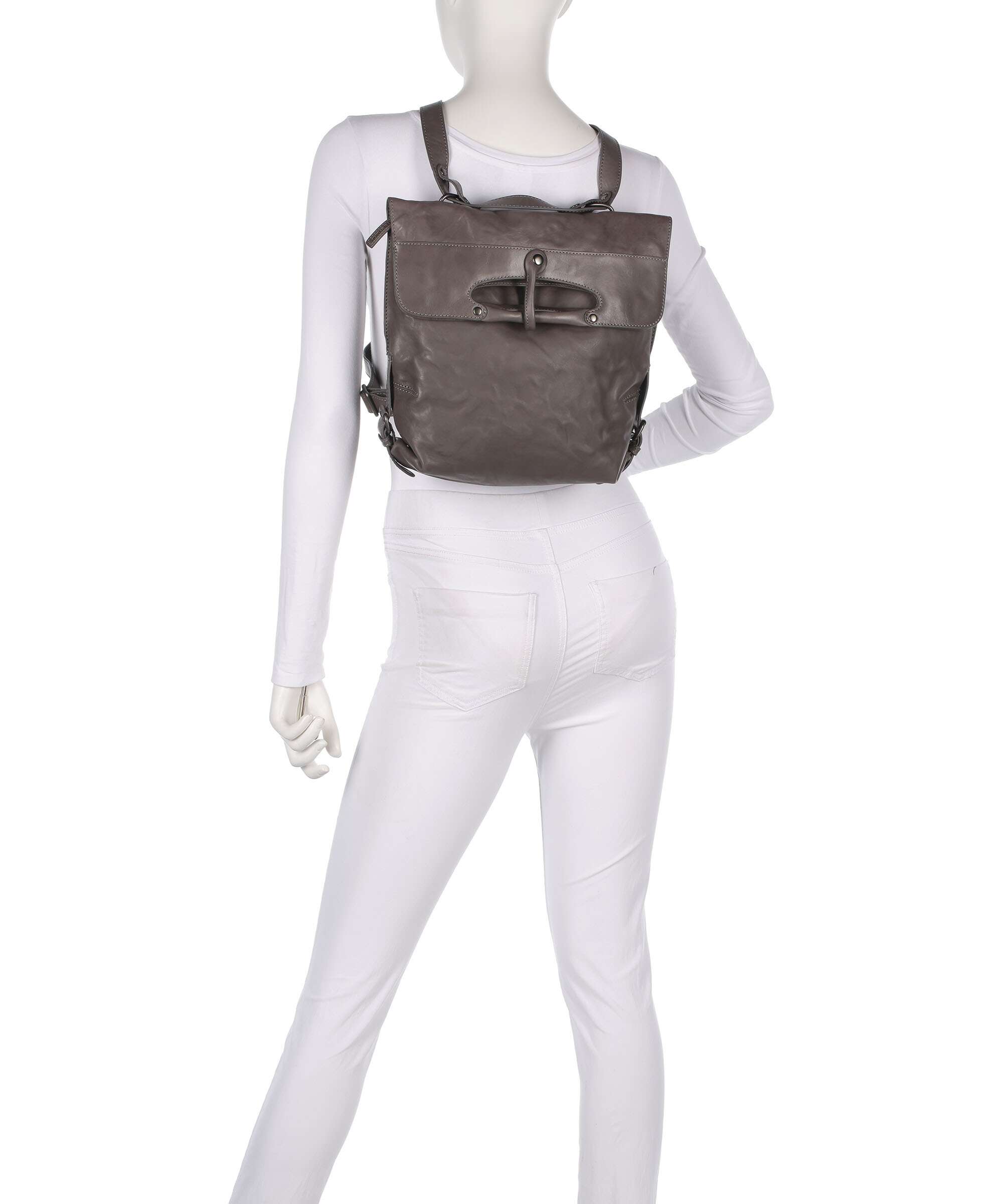 Aunts & Uncles Grandma's Luxury Club Mrs. Mince Pie Backpack bag oyster grey