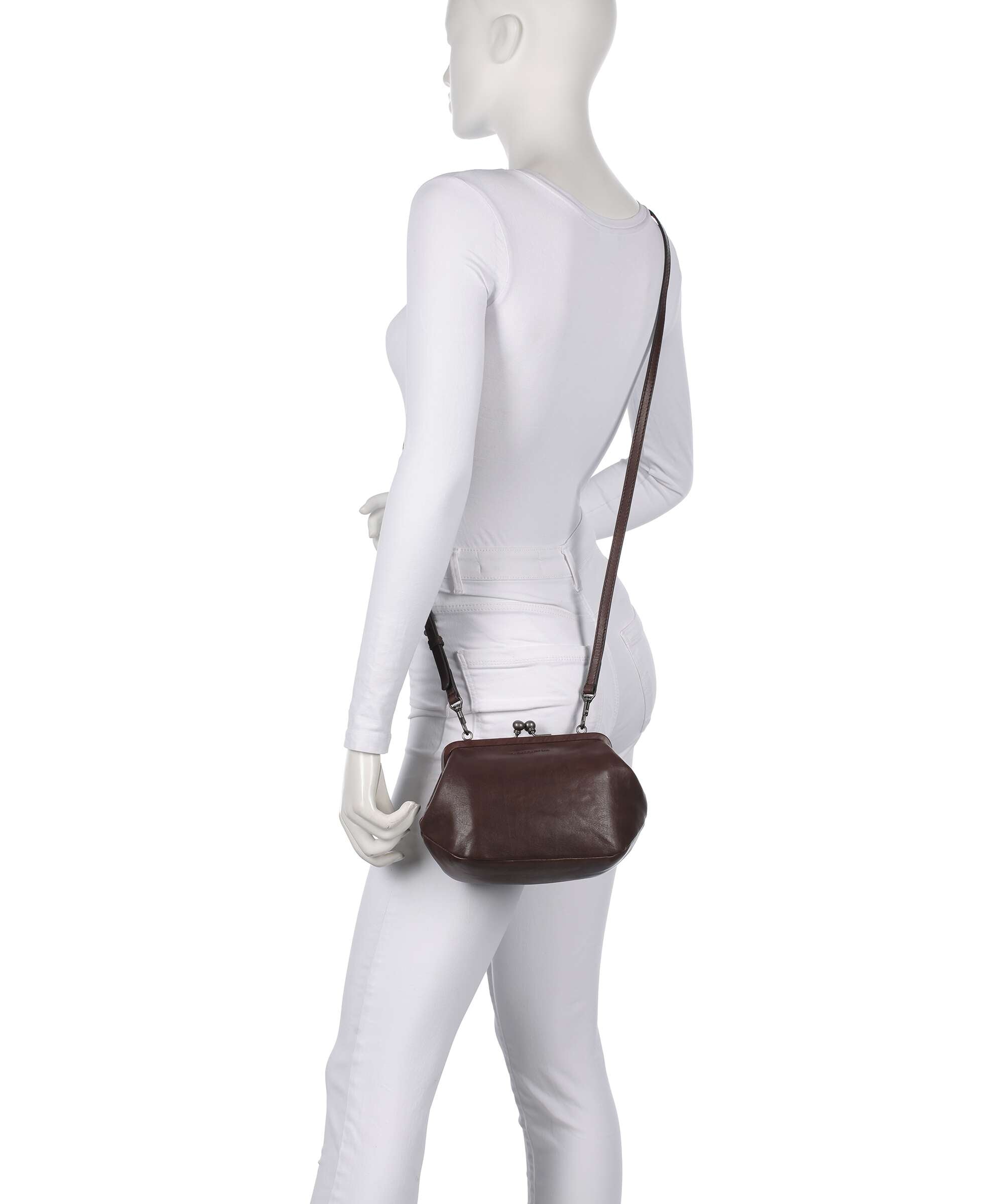 Aunts & Uncles Grandma's Luxury Club Mrs. Pizzelle Crossbody bag coffee bean
