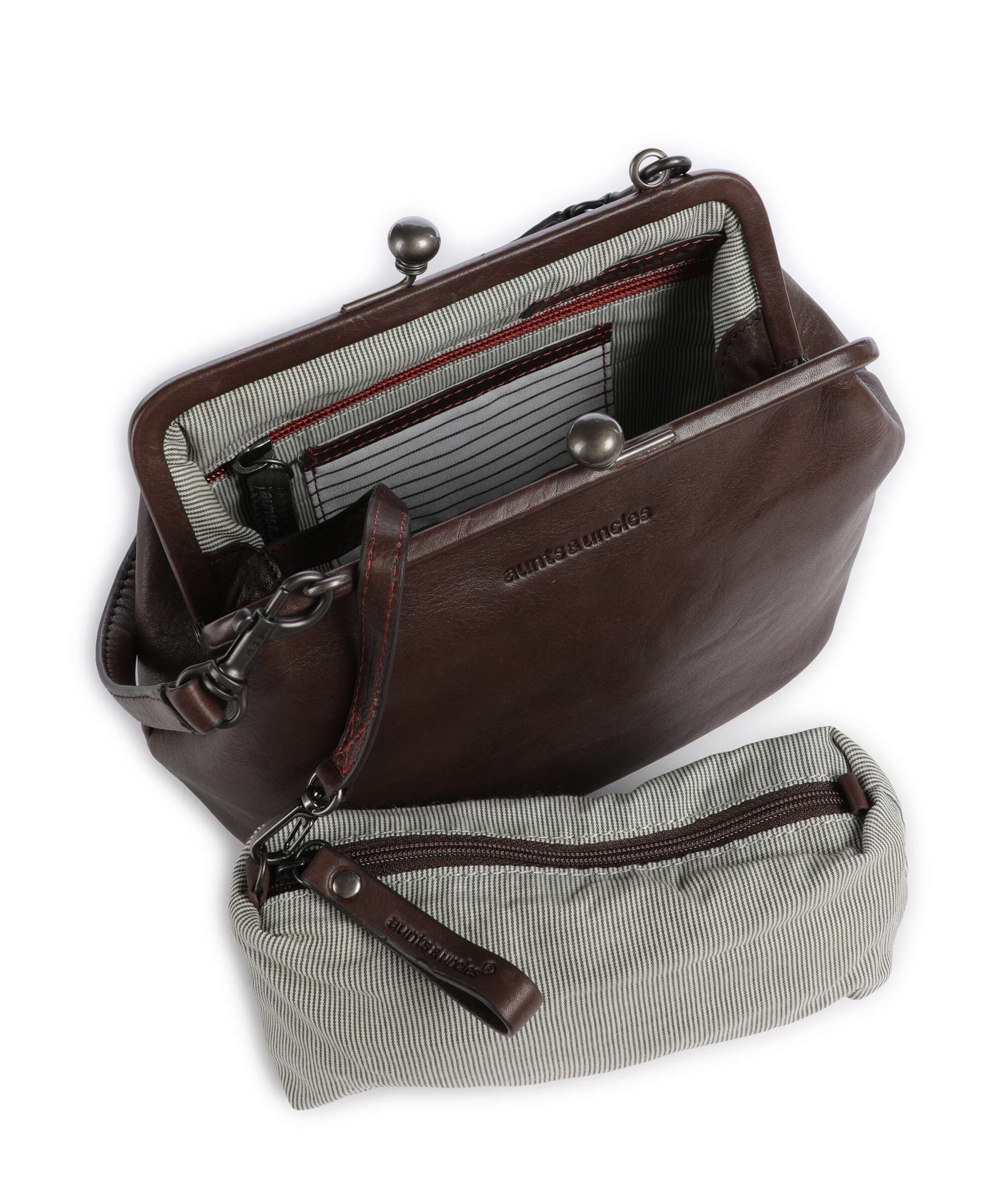 Aunts & Uncles Grandma's Luxury Club Mrs. Pizzelle Crossbody bag coffee bean