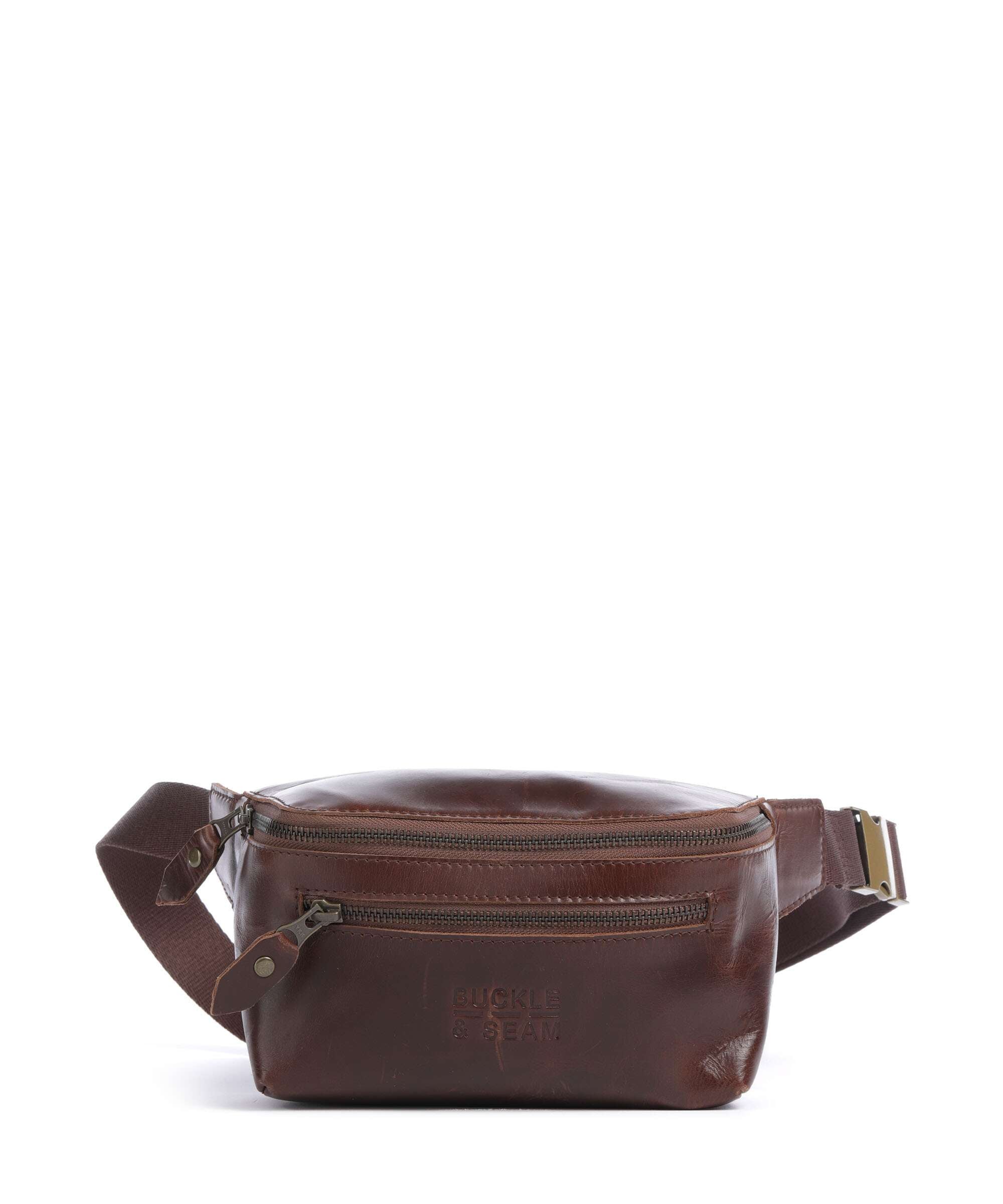 Buckle & Seam Crazy Horse Dash Belt bag brown