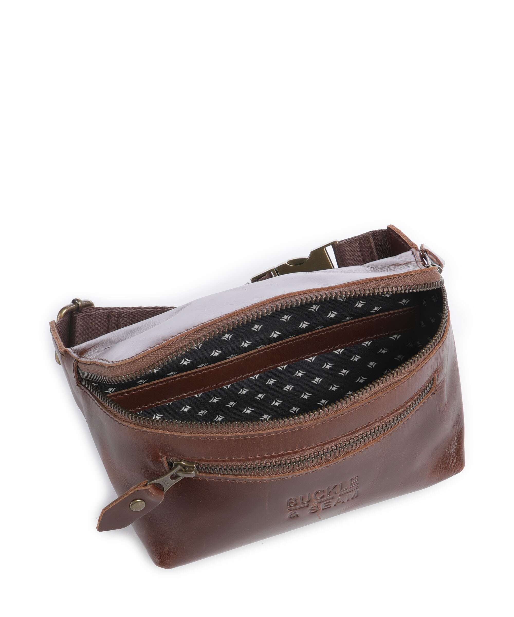 Buckle & Seam Crazy Horse Dash Belt bag brown