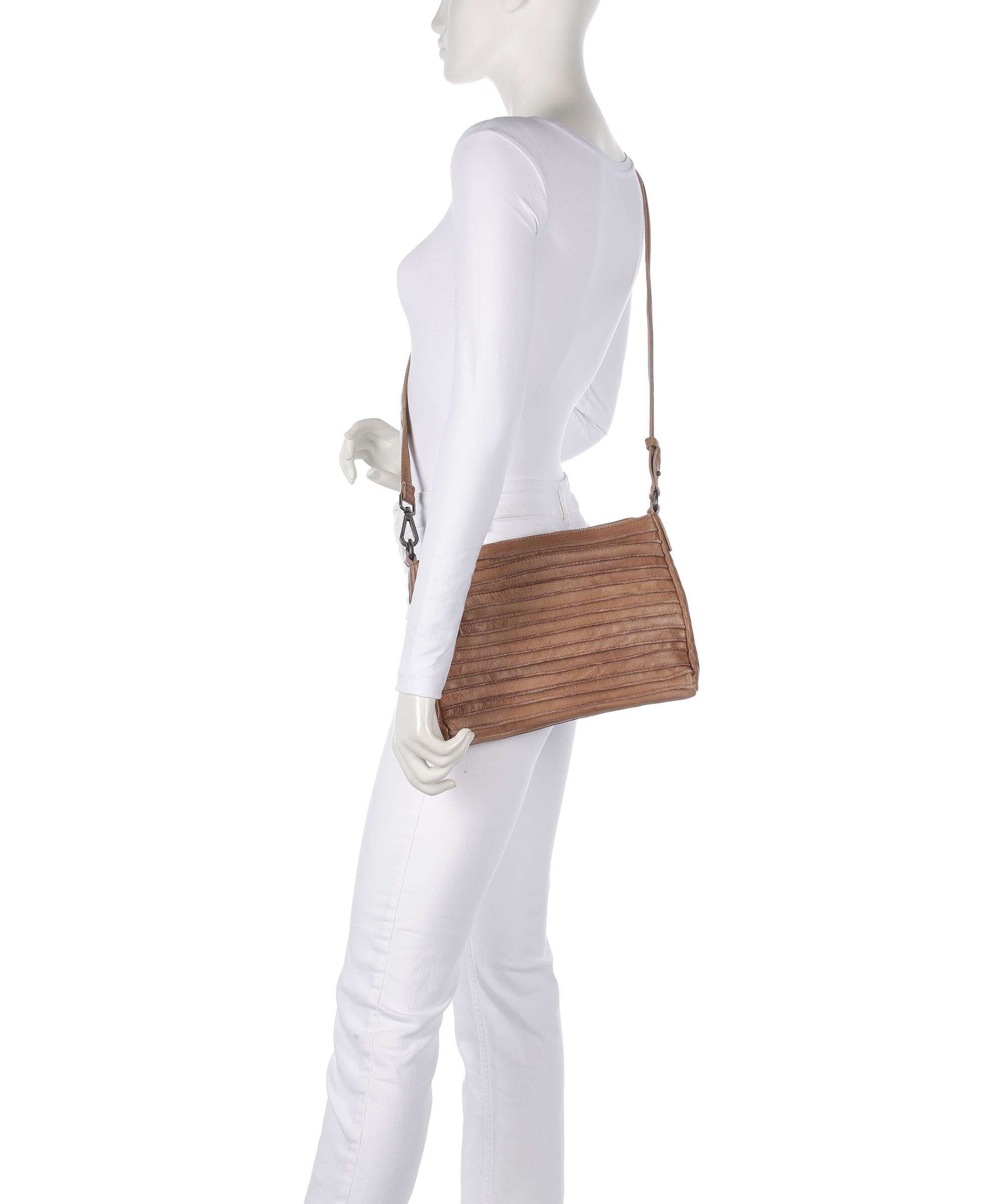 FredsBruder Bestseller Riffel Hobo bag caramel
