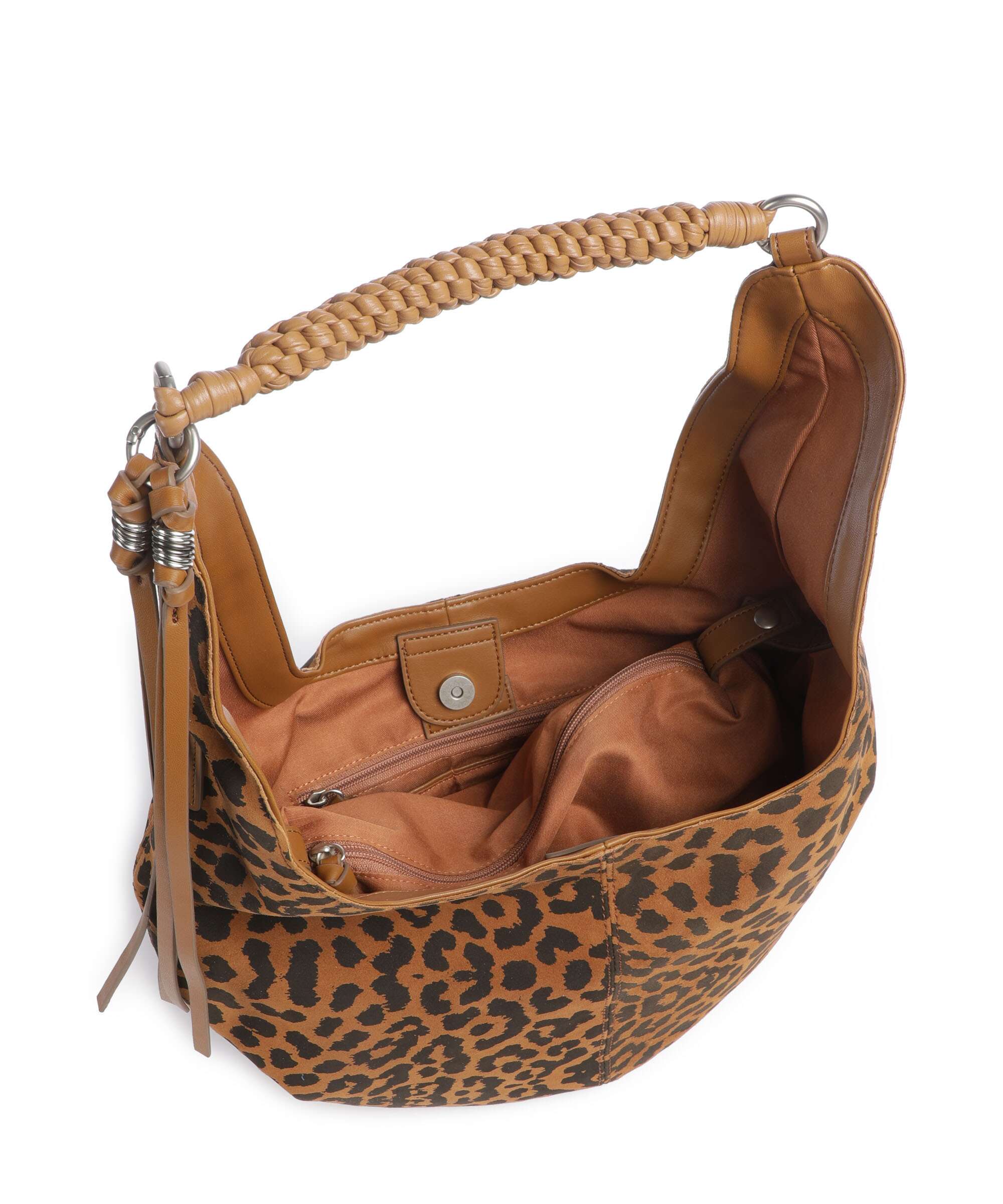 FredsBruder For Lovers Midi Hobo bag leo print