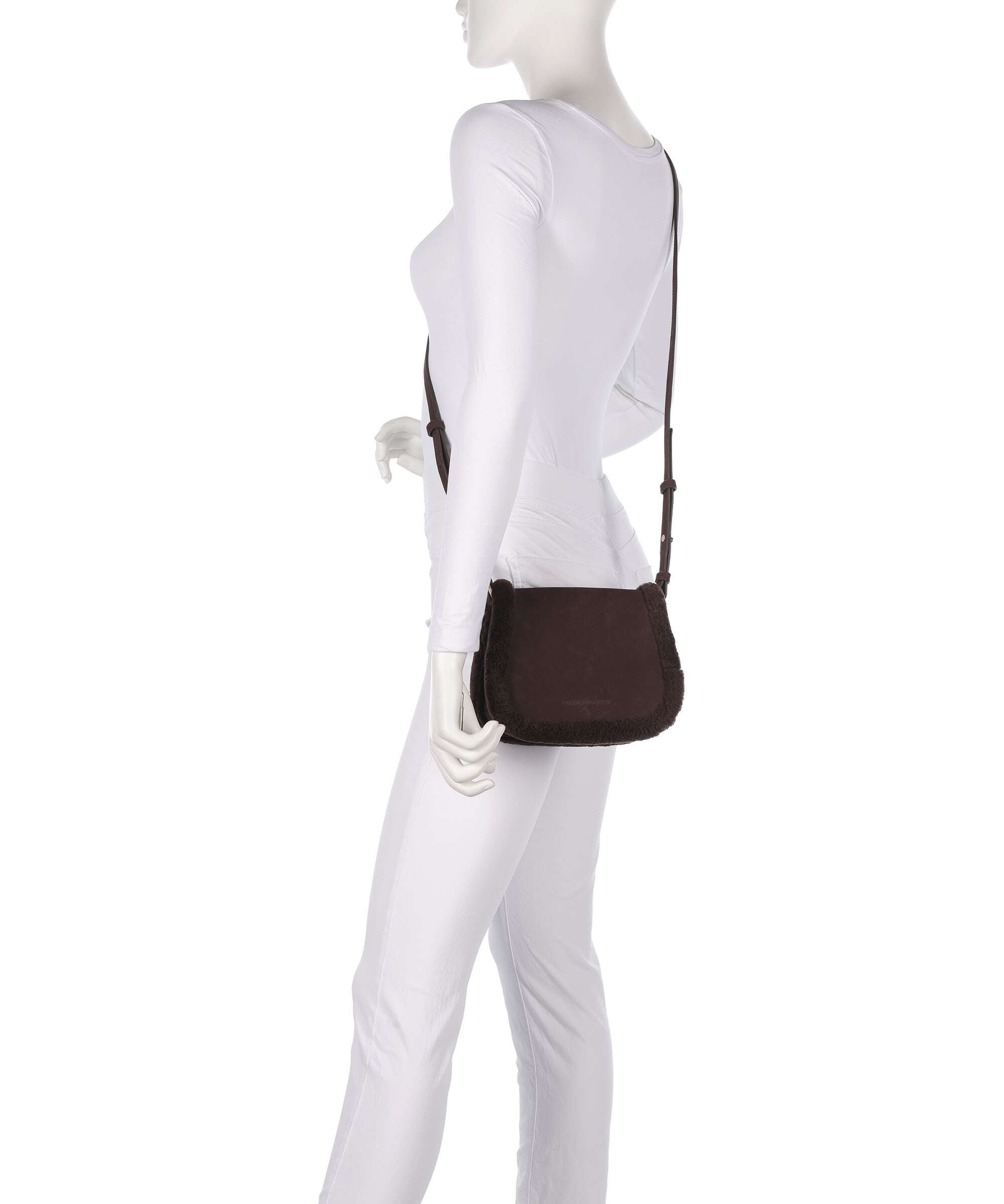 Les Visionnaires Elli Teddy Shoulder bag pecan