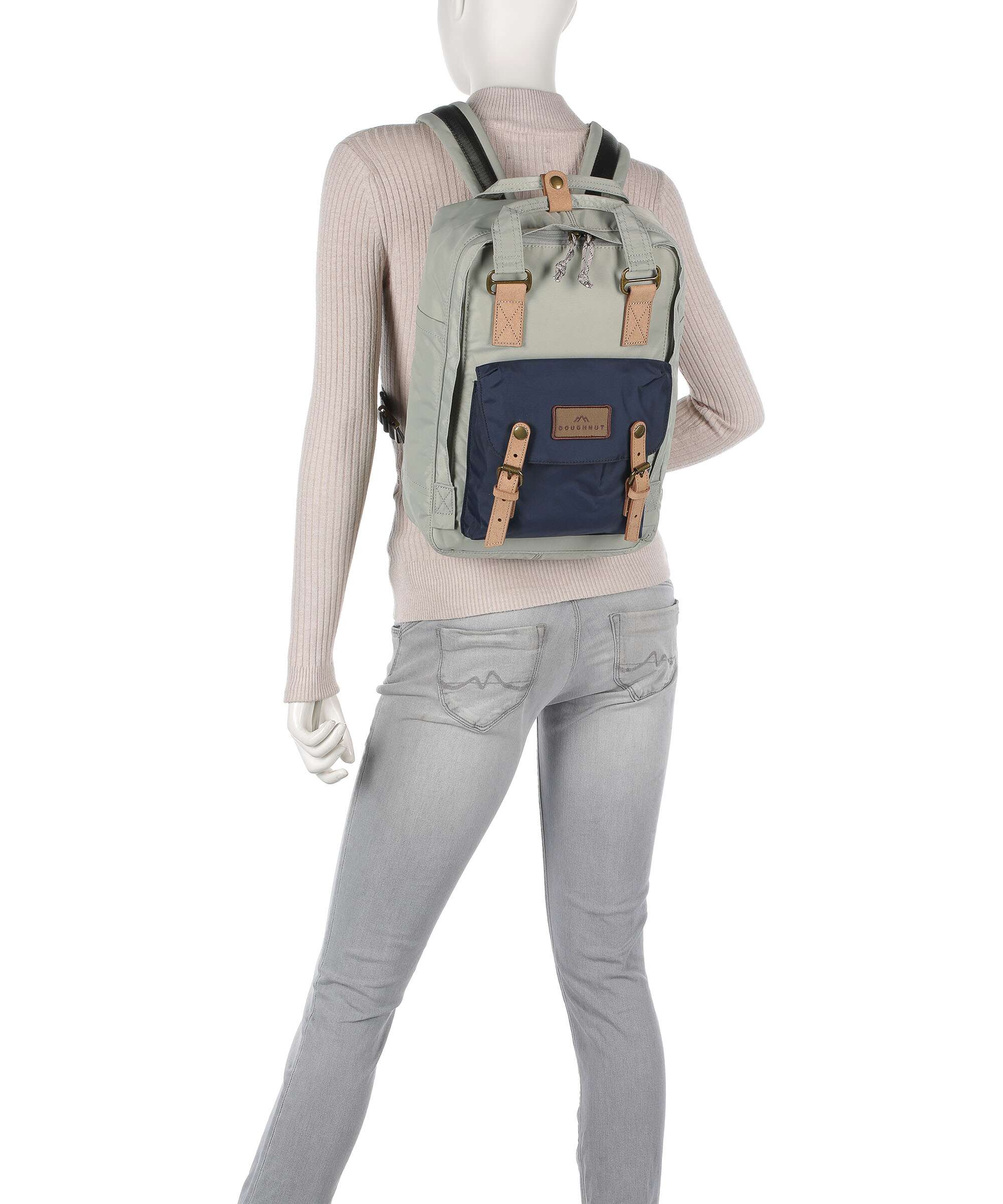 Doughnut Jungle Macaroon Backpack light grey/navy