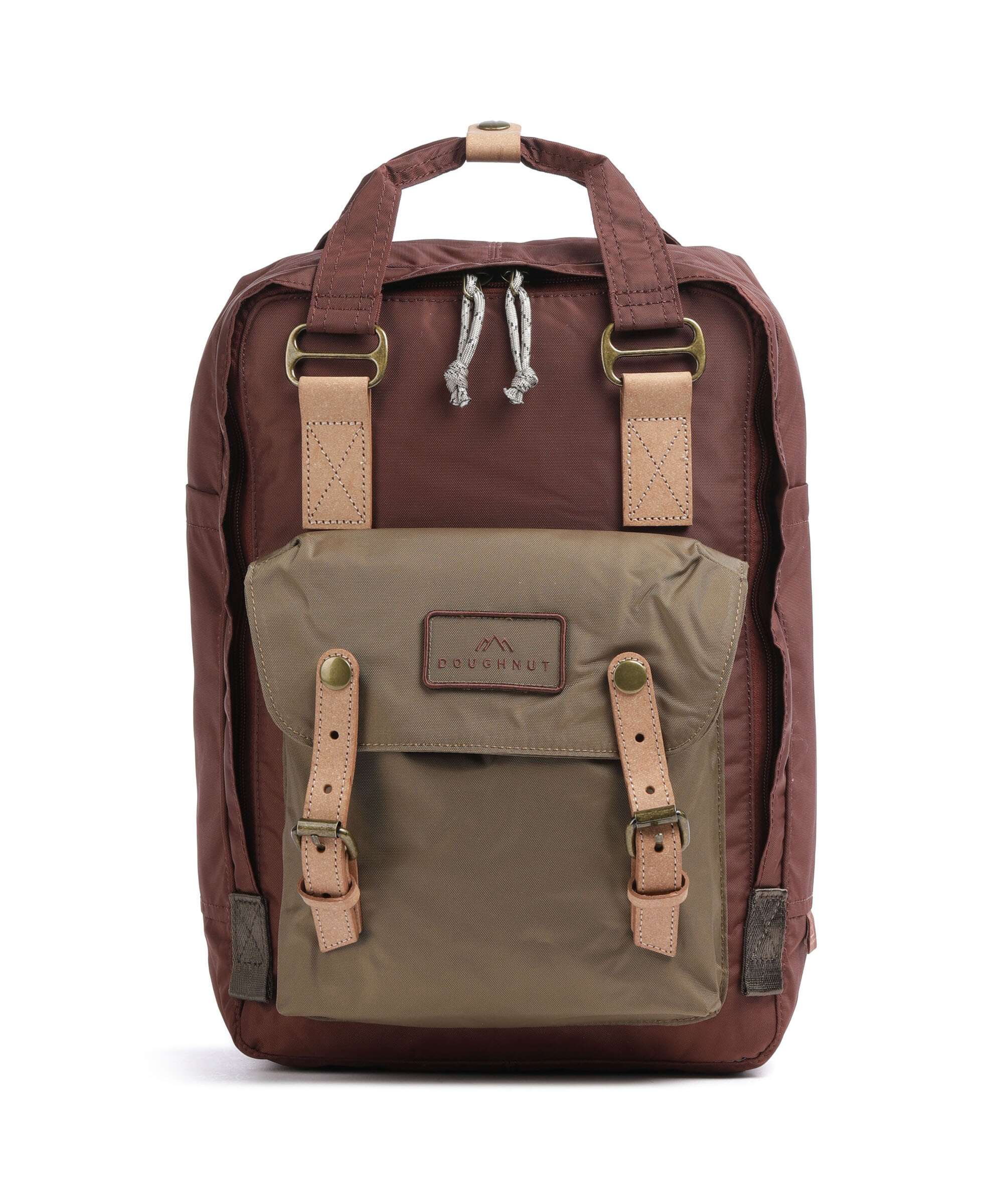 Doughnut Jungle Macaroon Backpack maroon/khaki