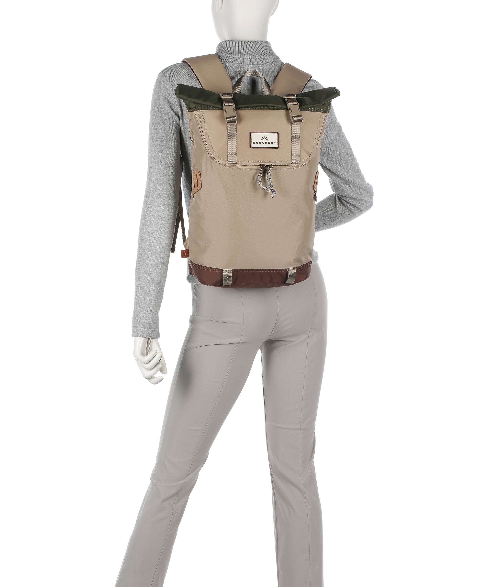 Doughnut Jungle Christopher Small Rolltop backpack beige