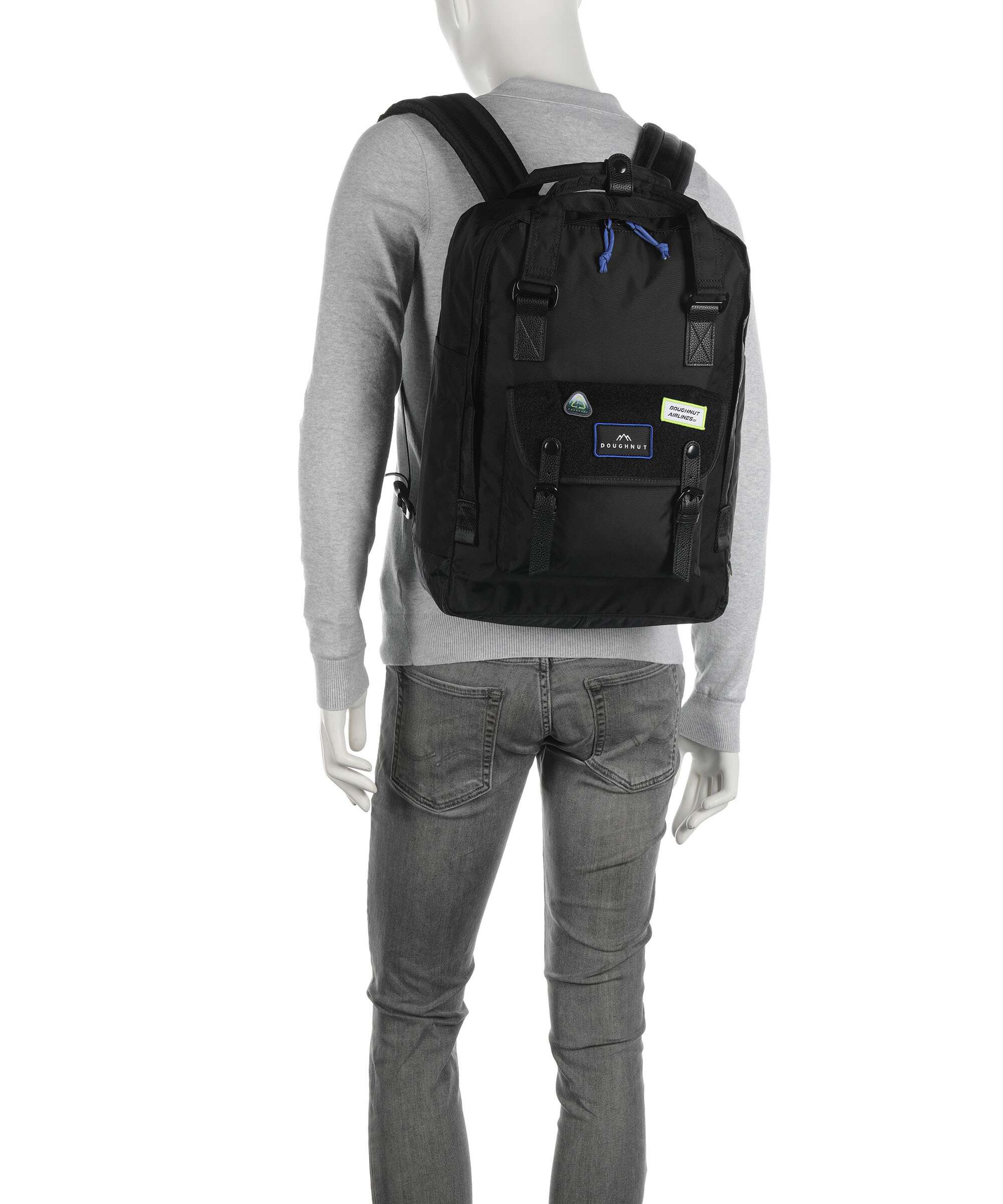 Doughnut Airlines Macaroon Backpack black