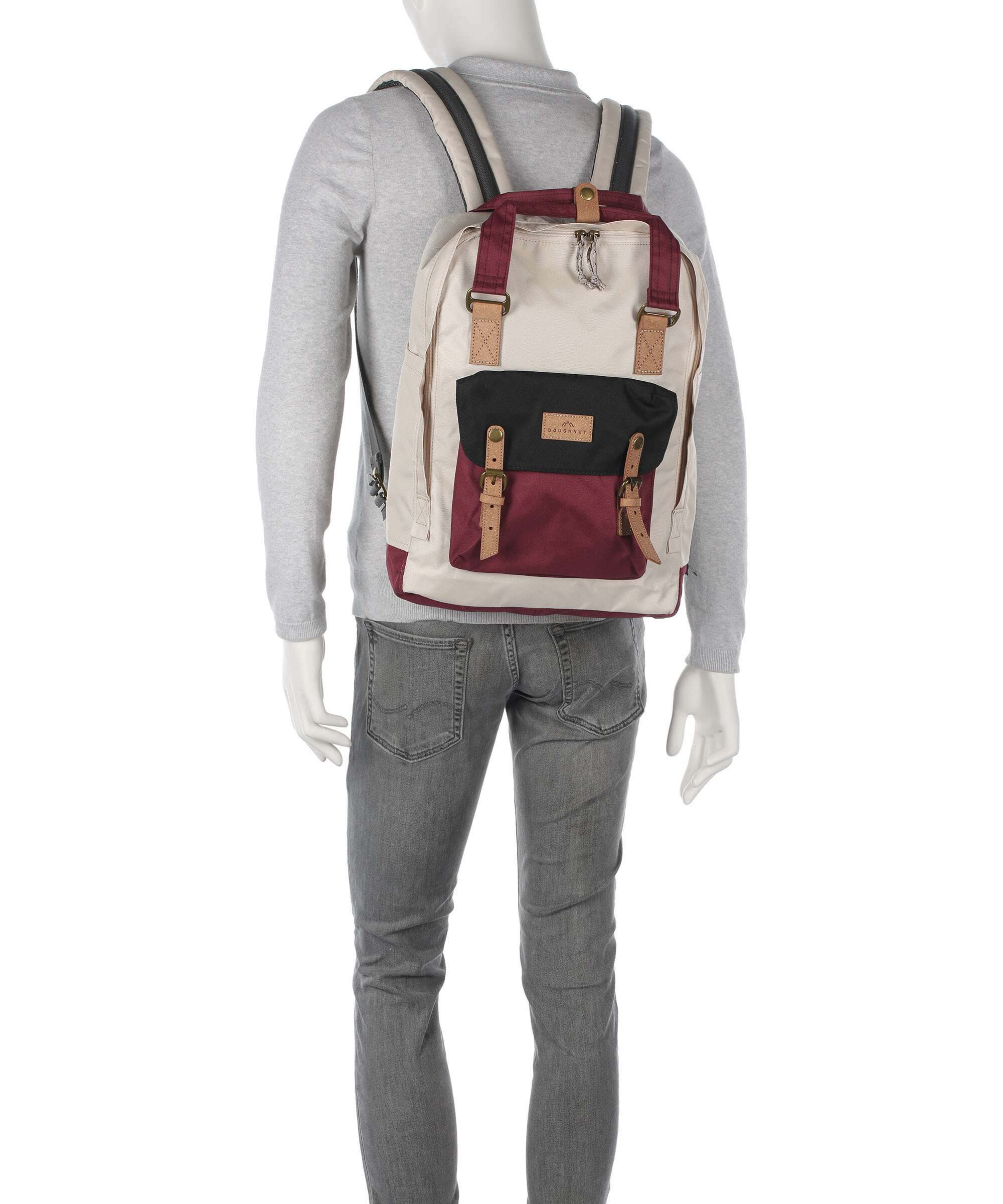 Doughnut Reborn Macaroon L Backpack black/grapefruit
