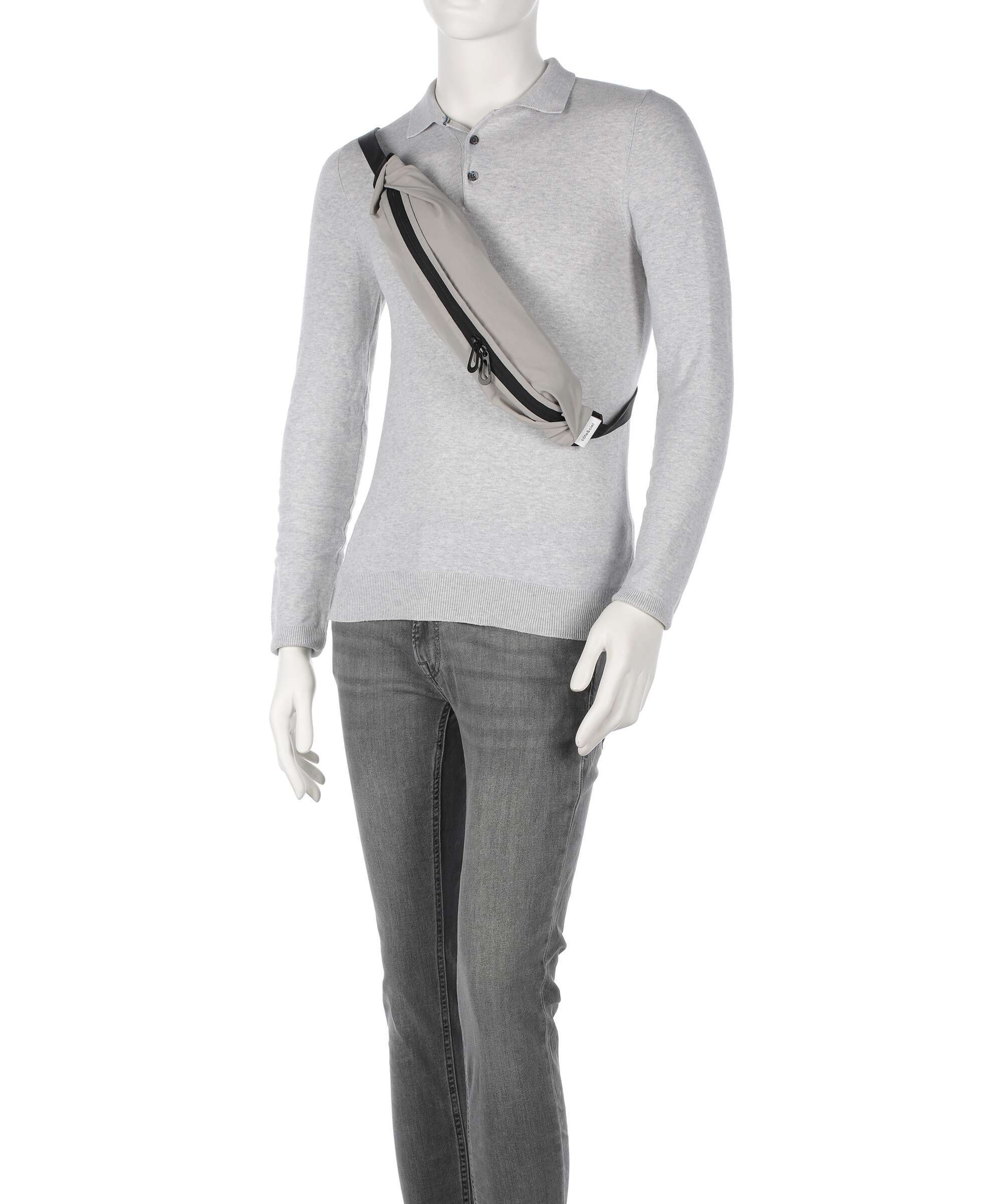Côte&Ciel Adda Crossbody bag light grey