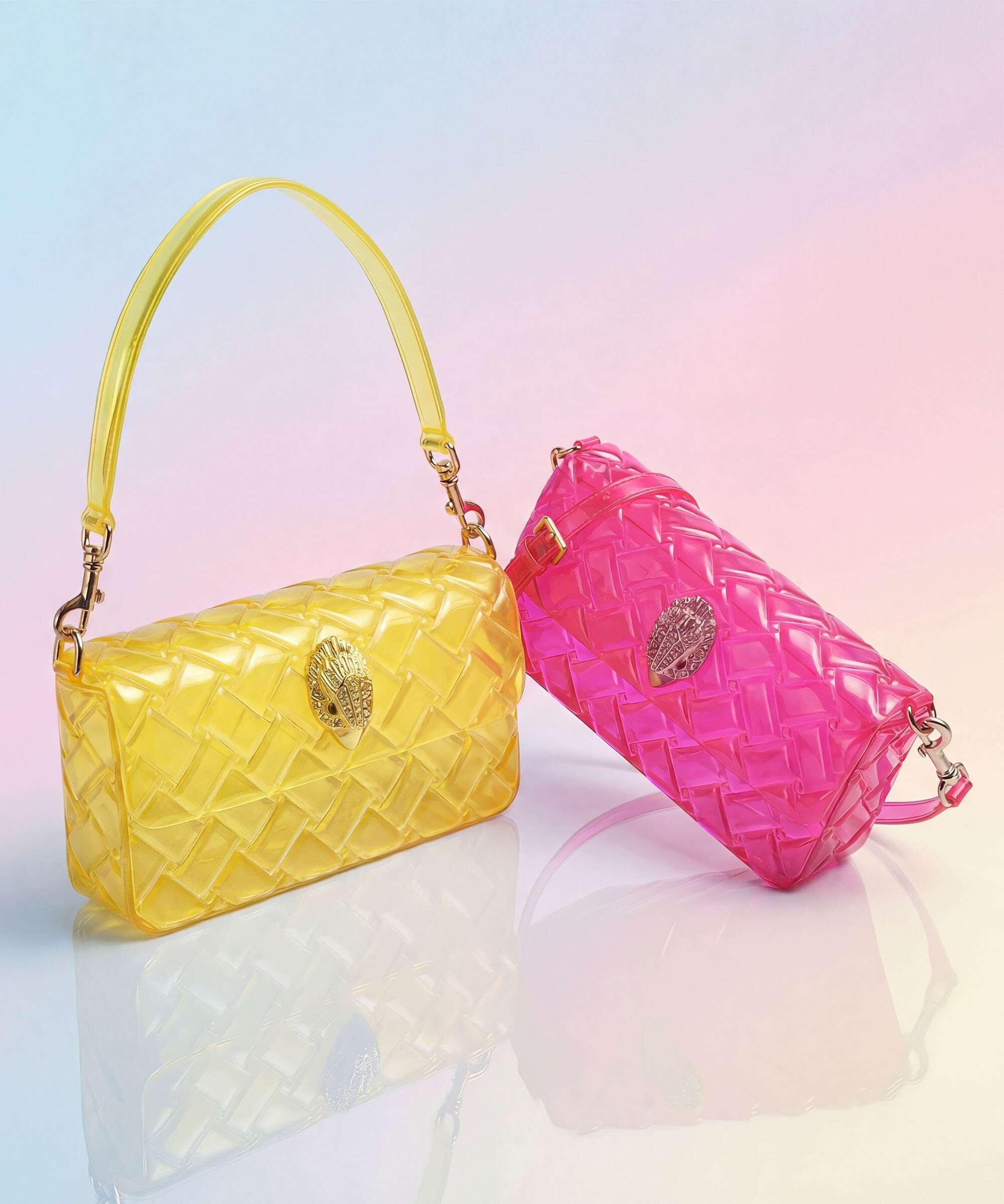 Kurt Geiger Jelly Kensington Shoulder bag fuchsia