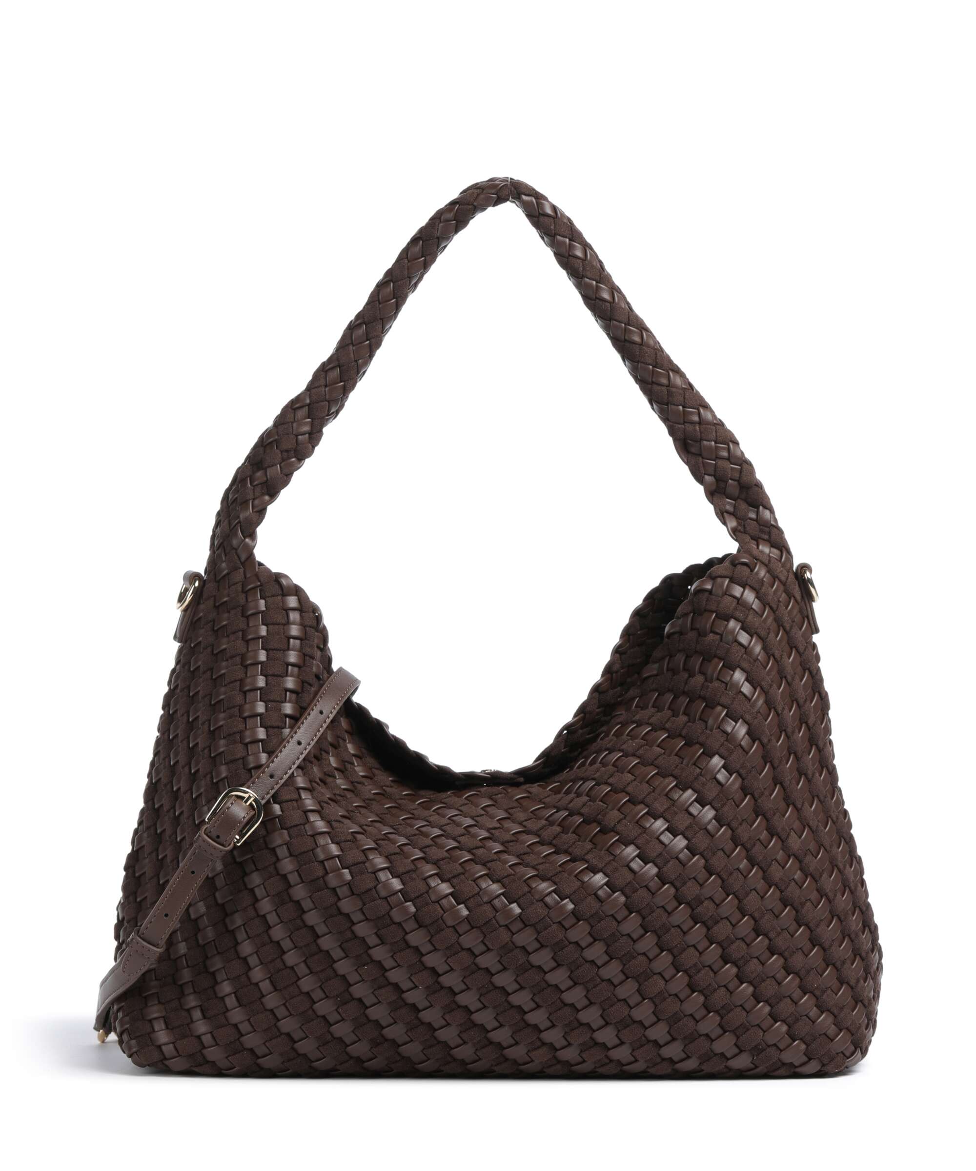 Dune London Deliberate L Hobo bag dark brown