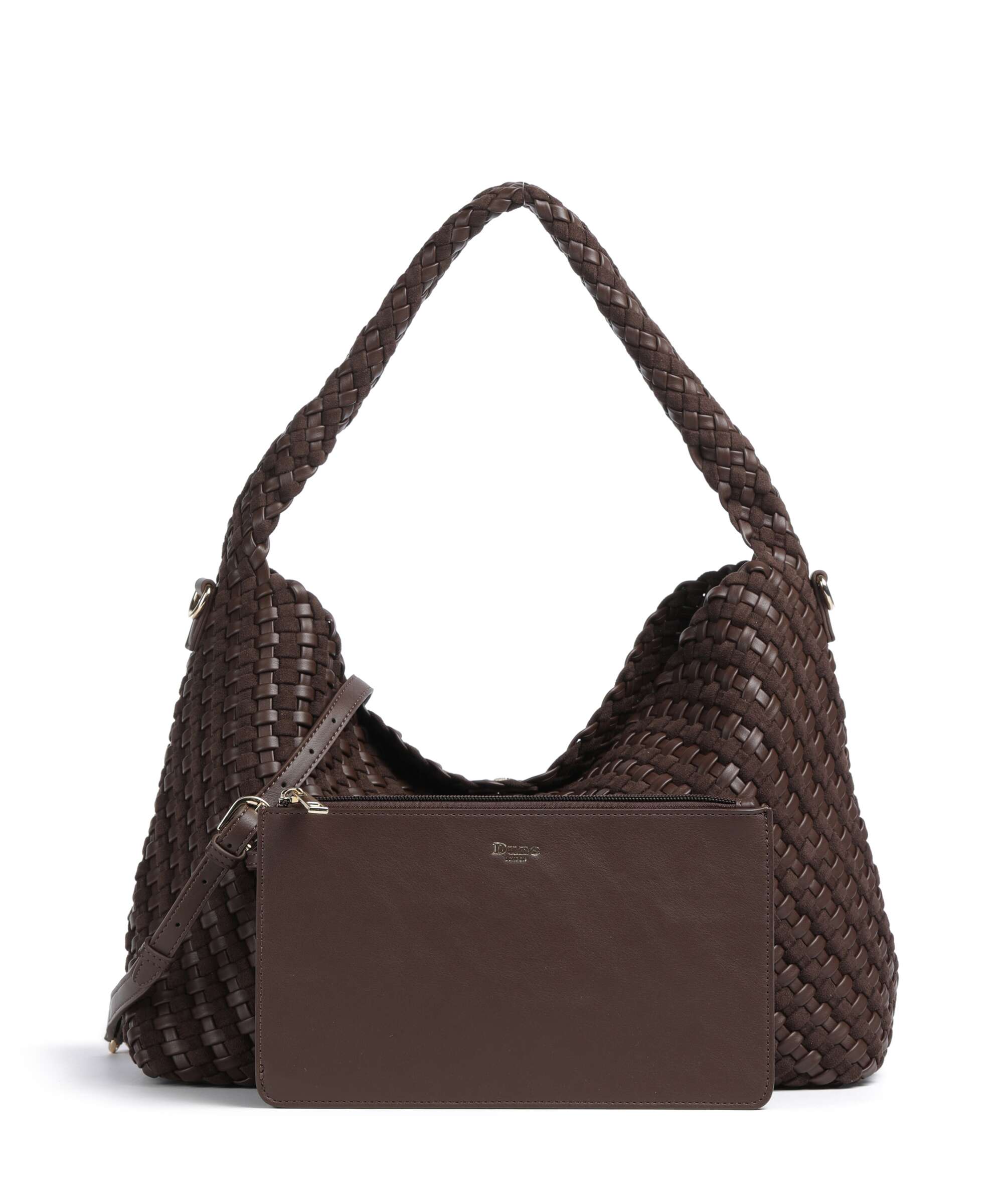 Dune London Deliberate L Hobo bag dark brown
