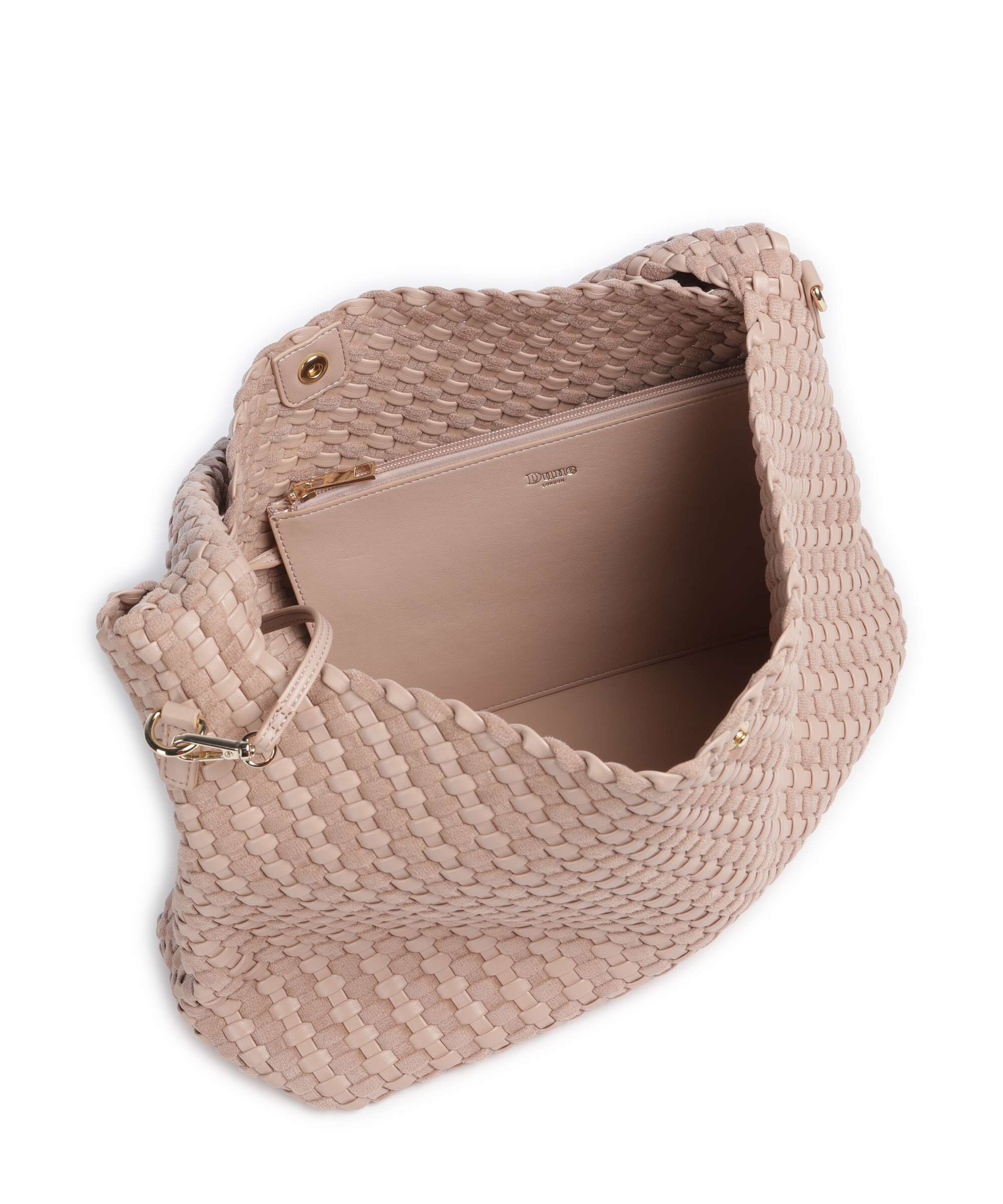 Dune London Deliberate L Hobo bag blush