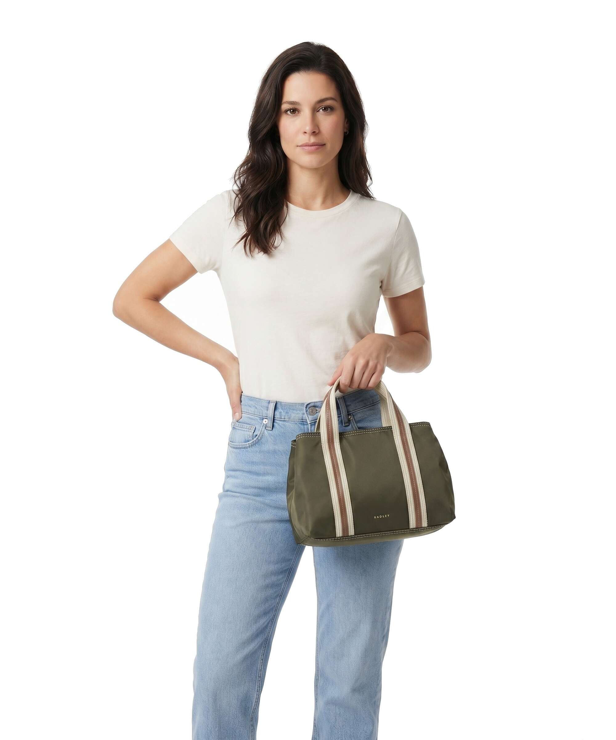 Radley London Halley Row Handbag olive