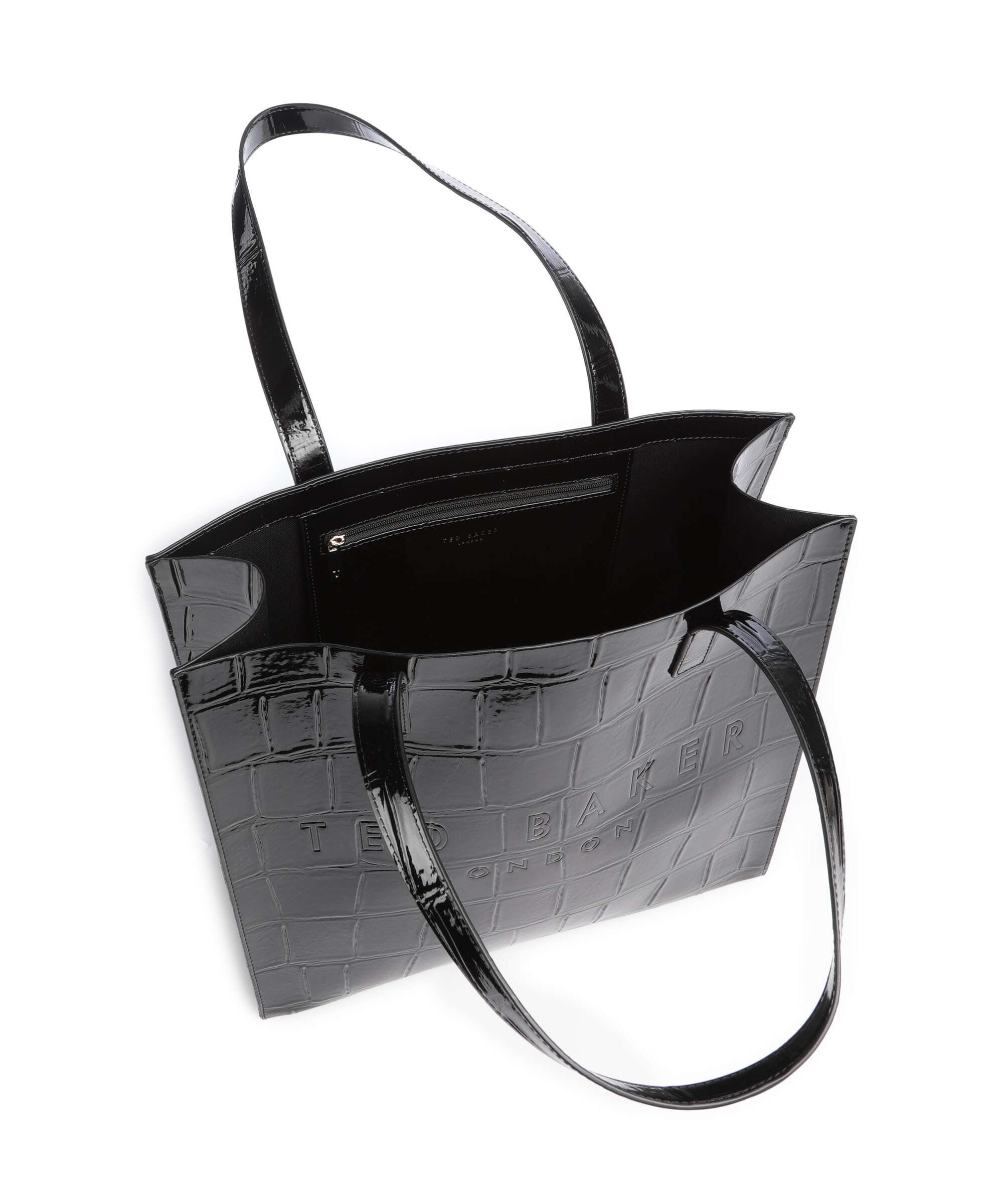 Ted Baker Croccon Tote bag jet black
