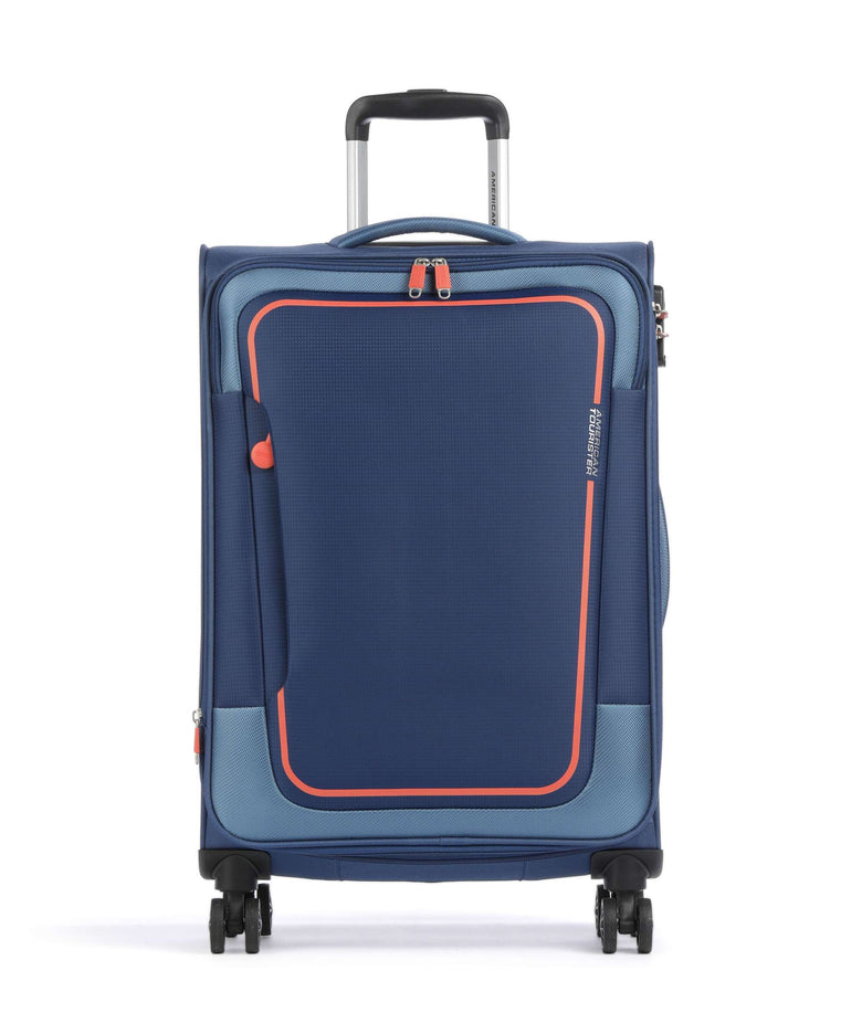 American Tourister Pulsonic Spinner (4 wheels) combat navy