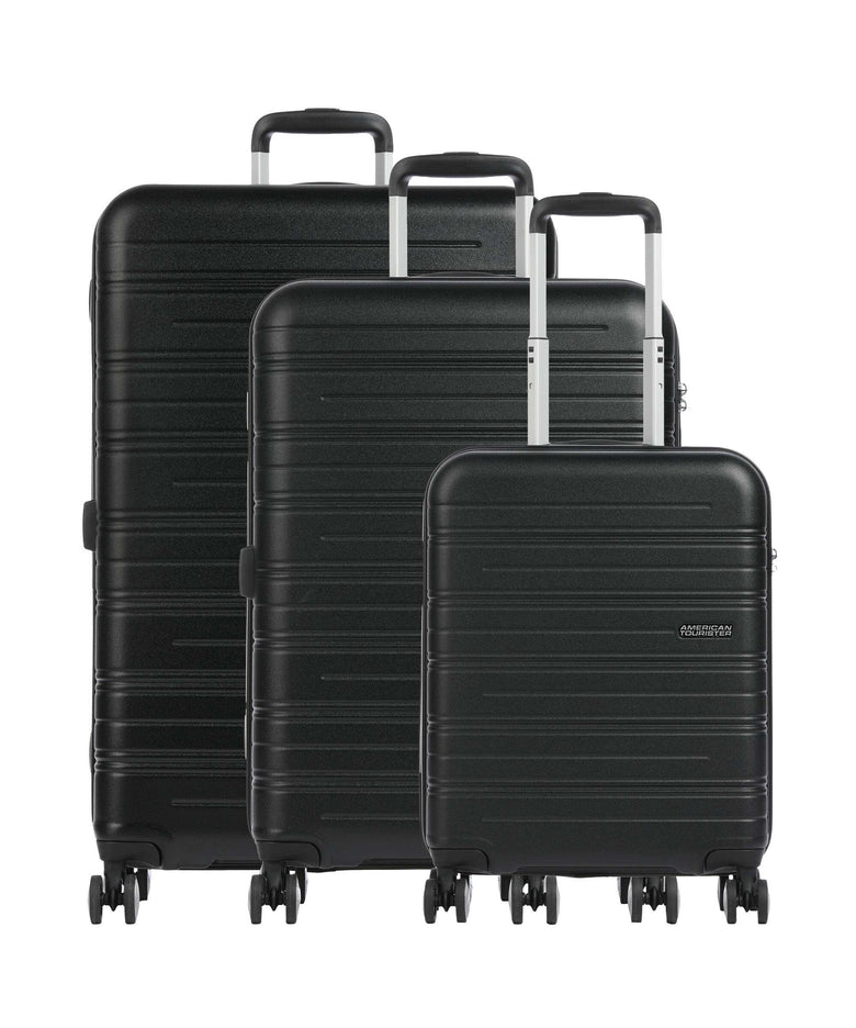 American Tourister High Turn Suitcase set (4 wheels) matte black