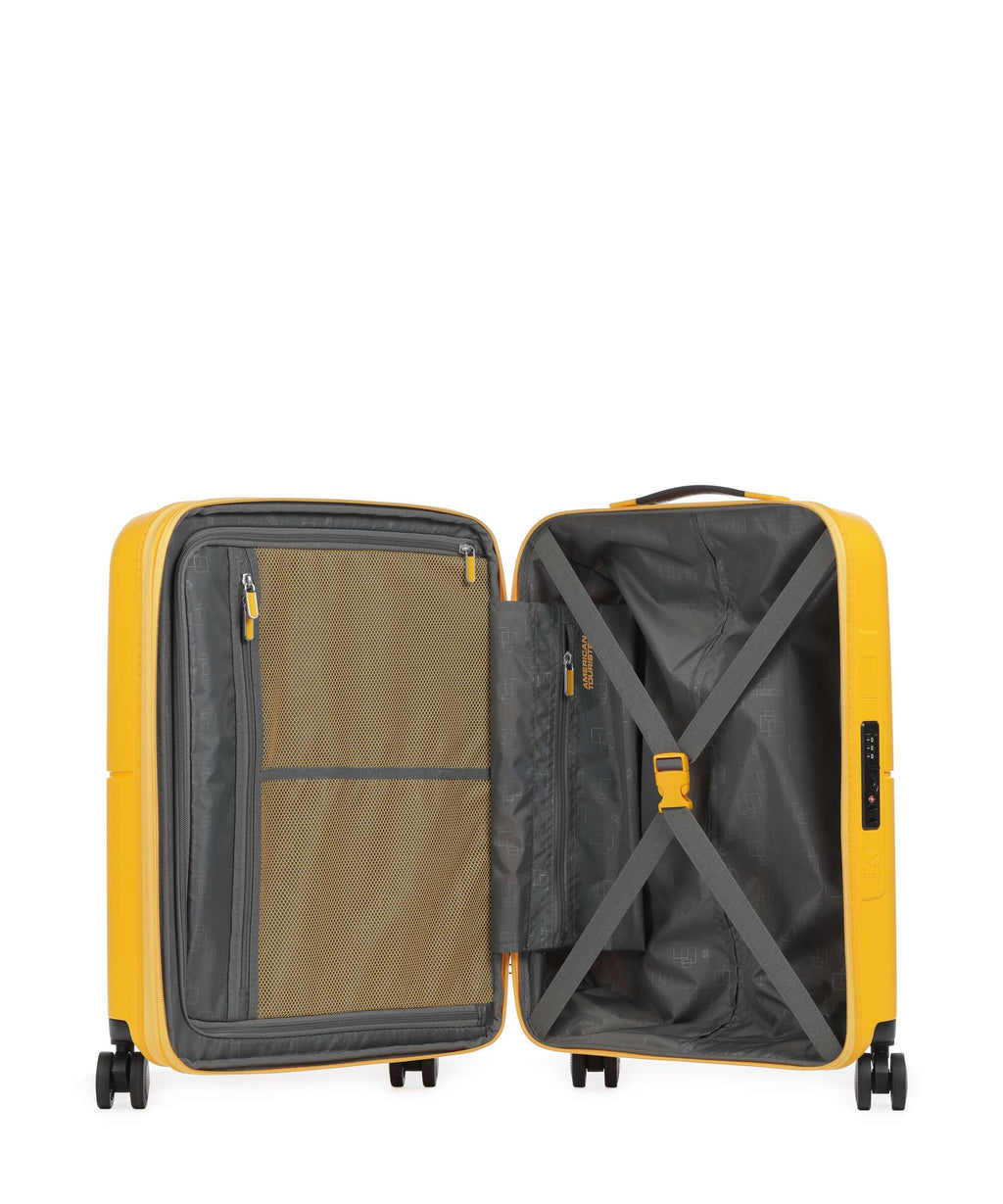 American Tourister Dashpop Spinner (4 wheels) golden yellow