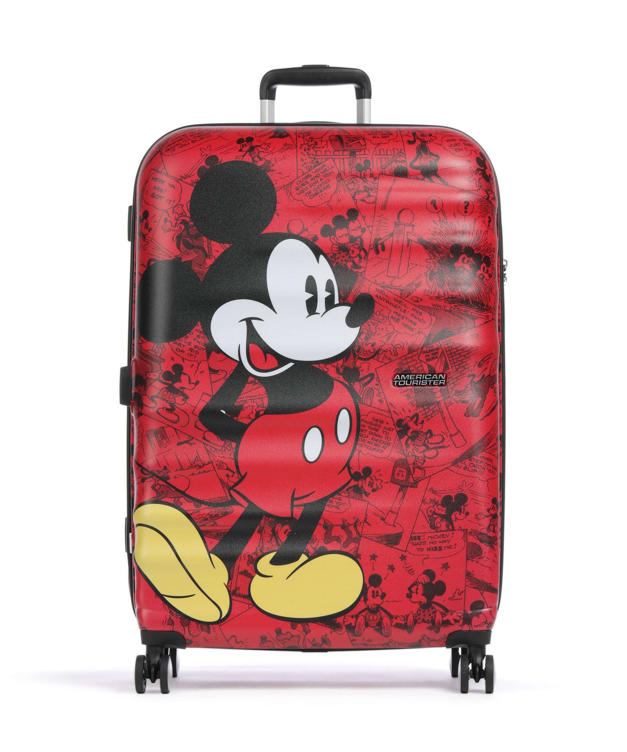 American Tourister Wavebreaker Disney Spinner (4 wheels) mickey comics red