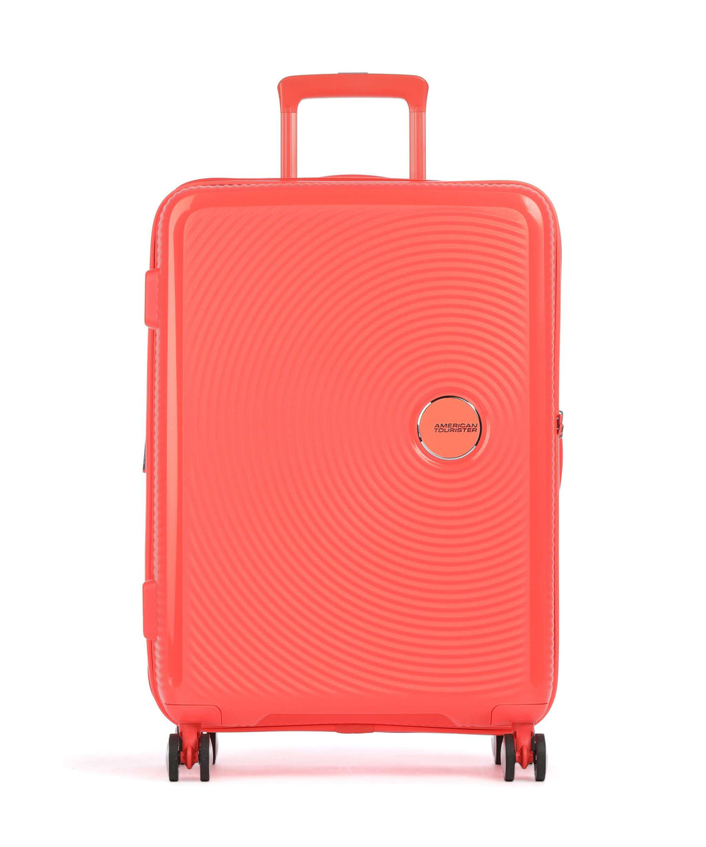 American Tourister Soundbox Spinner (4 wheels) neon orange