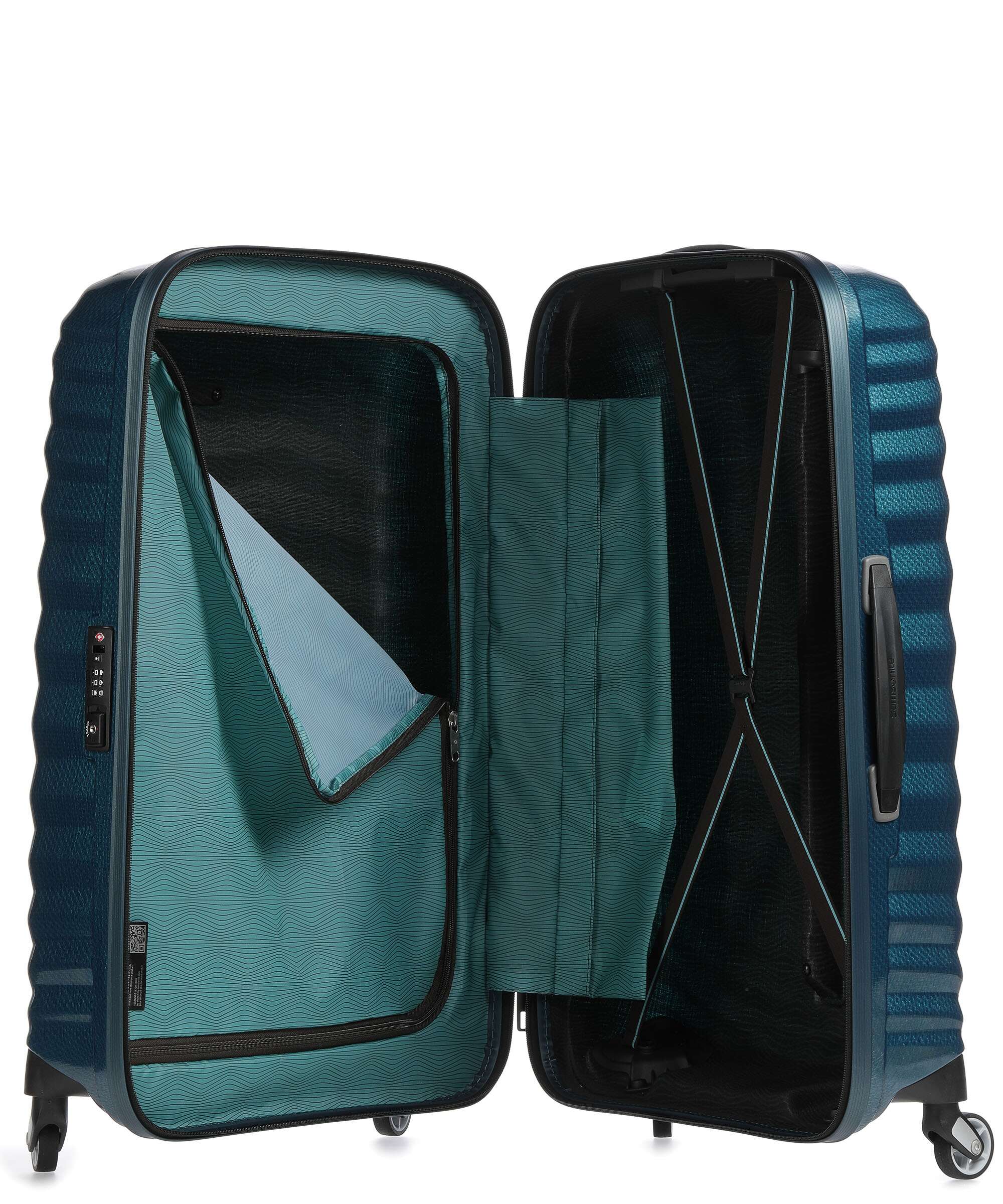 Samsonite Lite Shock Spinner (4 wheels) petrol blue