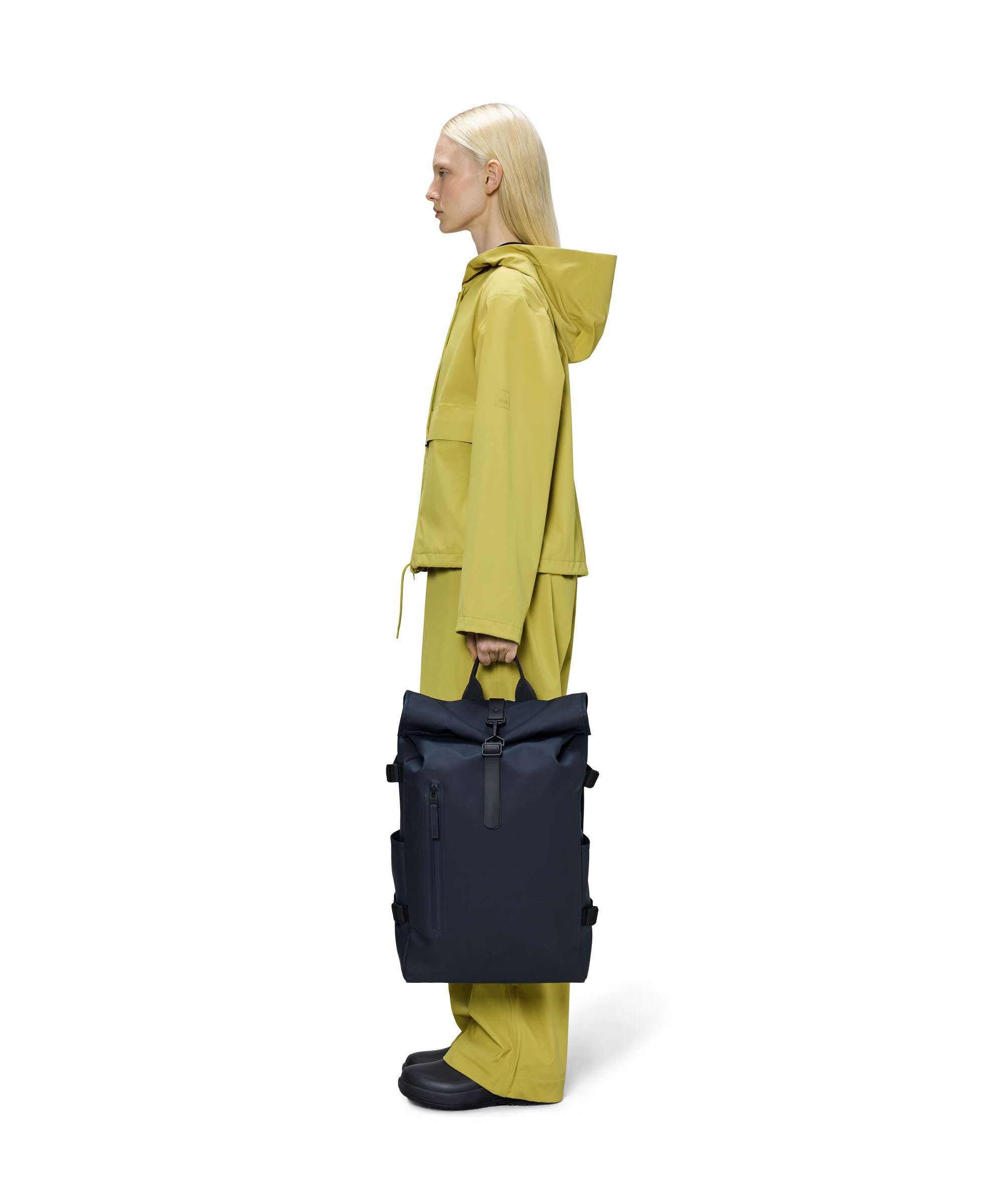 Rains Large Rolltop backpack navy
