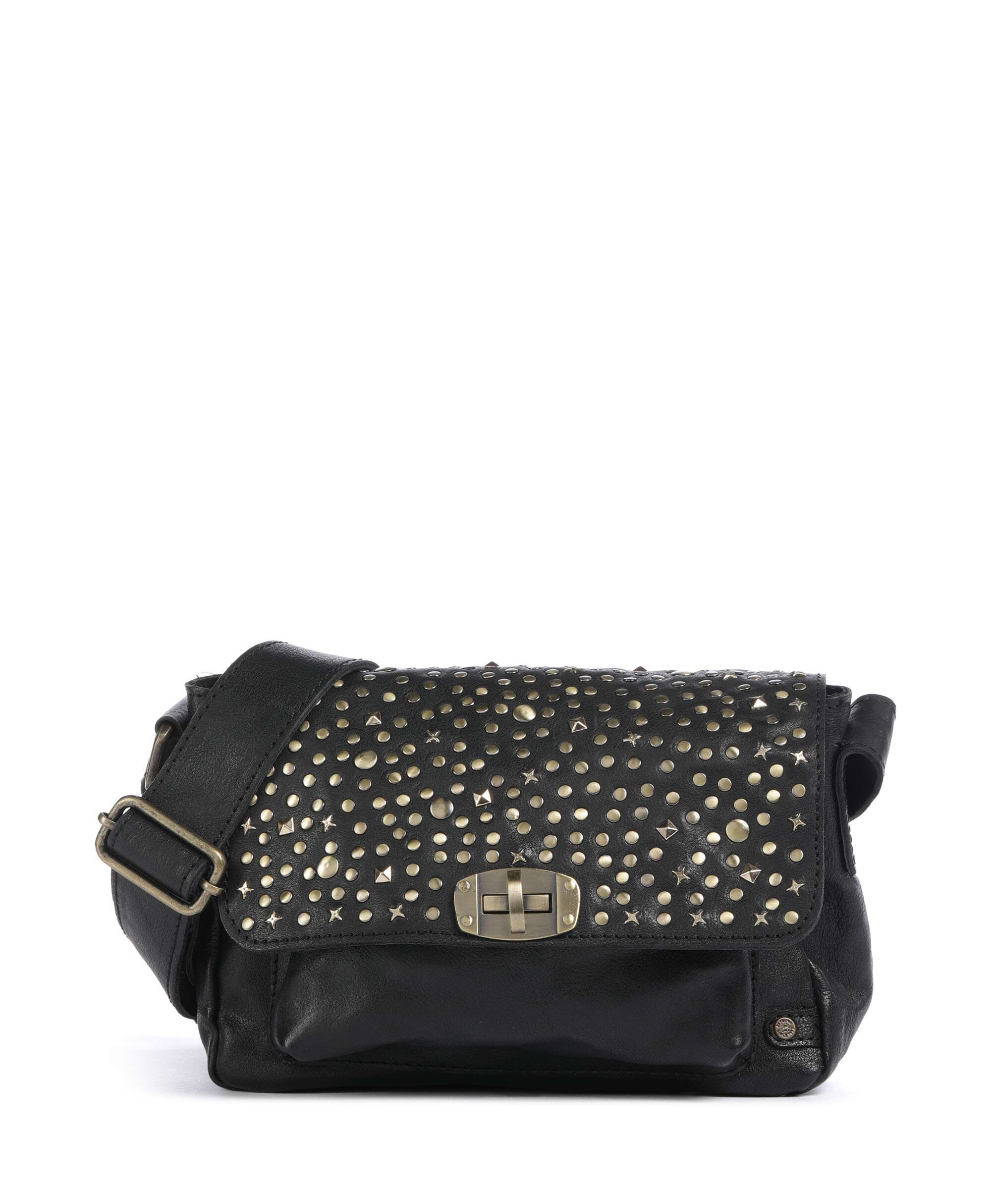 Depeche Metal Memory Crossbody bag black