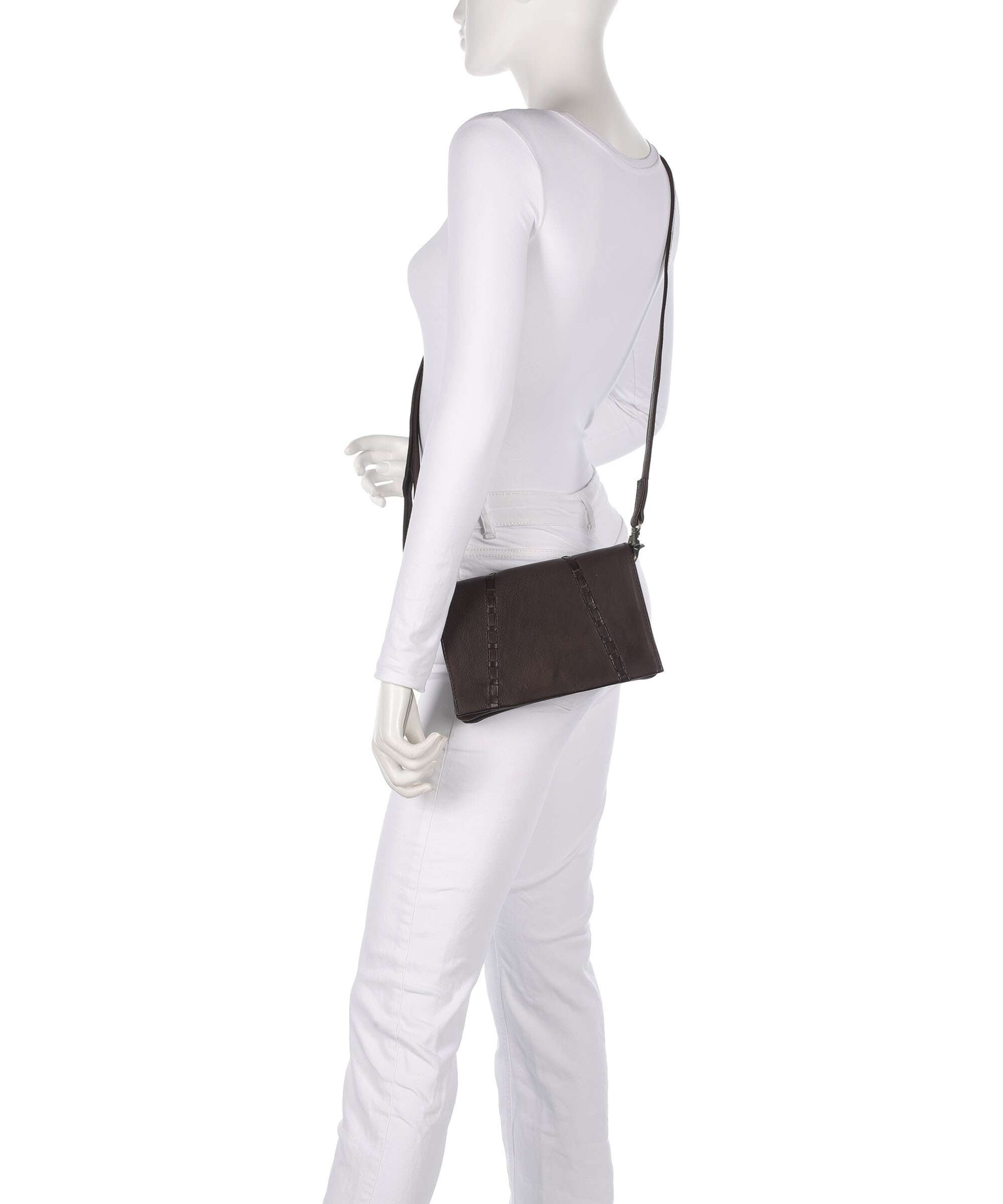 Depeche Tailors Stitch Crossbody bag chocolate